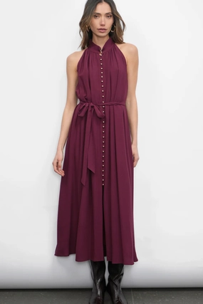 Trendy Appearance Everley Button Up Midi Dress