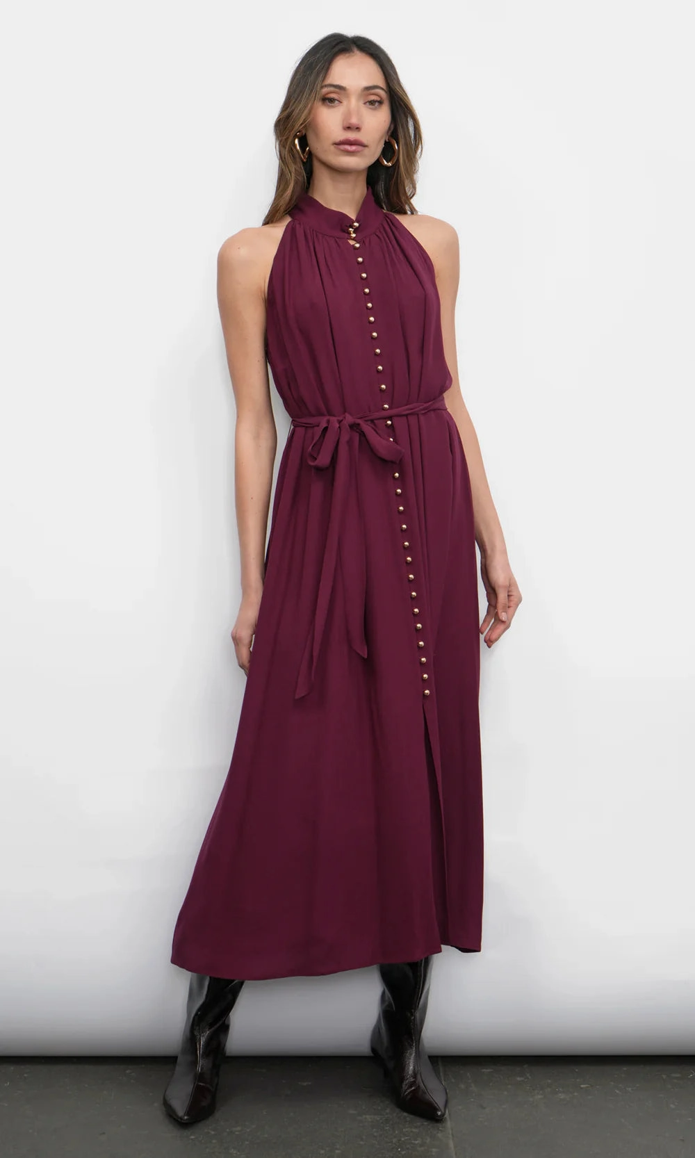 TaglessCollar Everley Button Up Midi Dress