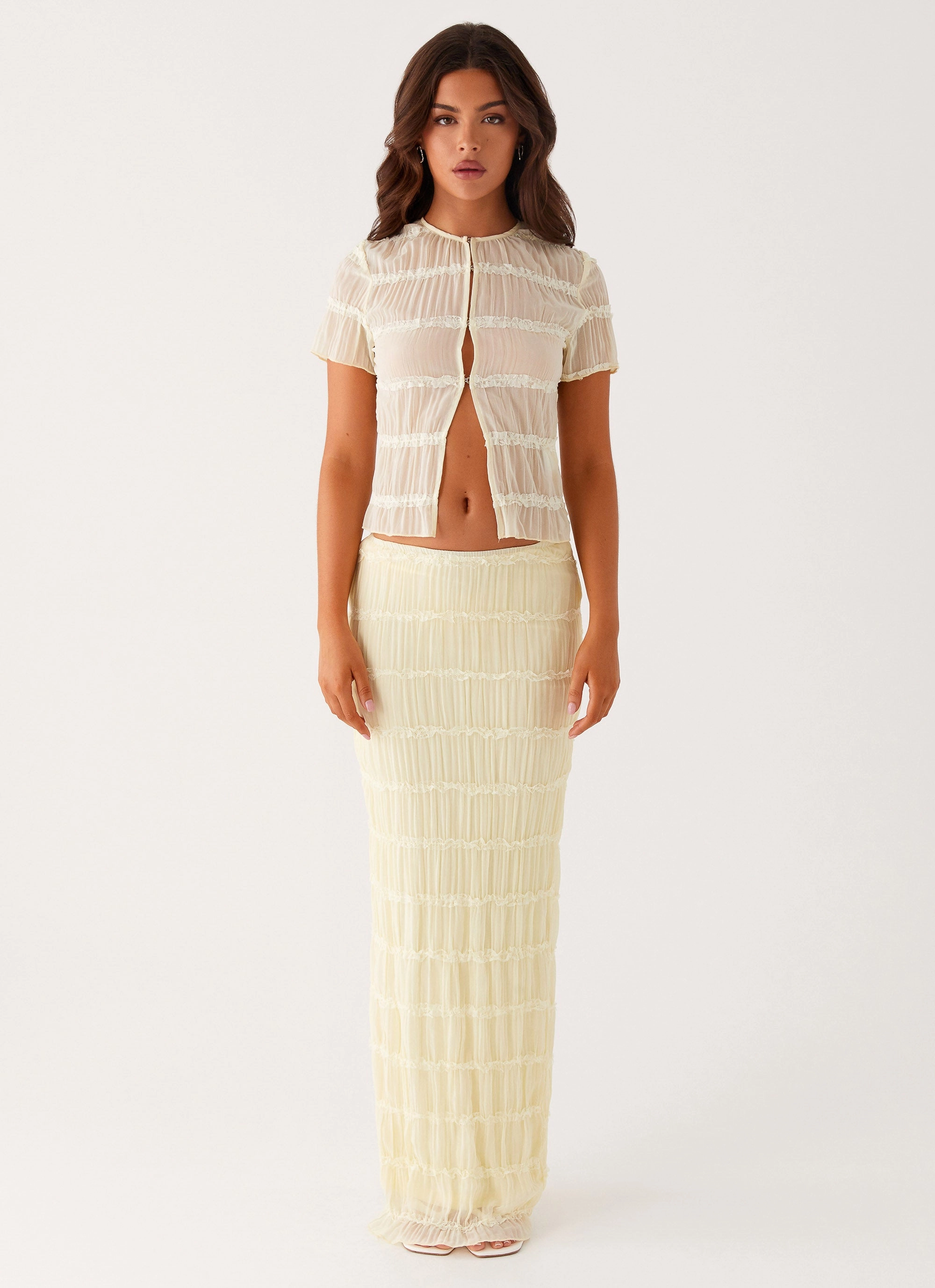 Non Irritating Label FlexibleKnit Daydreaming Top - Yellow