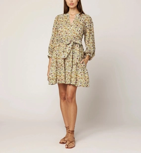 Delilah Mini Dress | Viti Flora Recycled Polyester Fabric