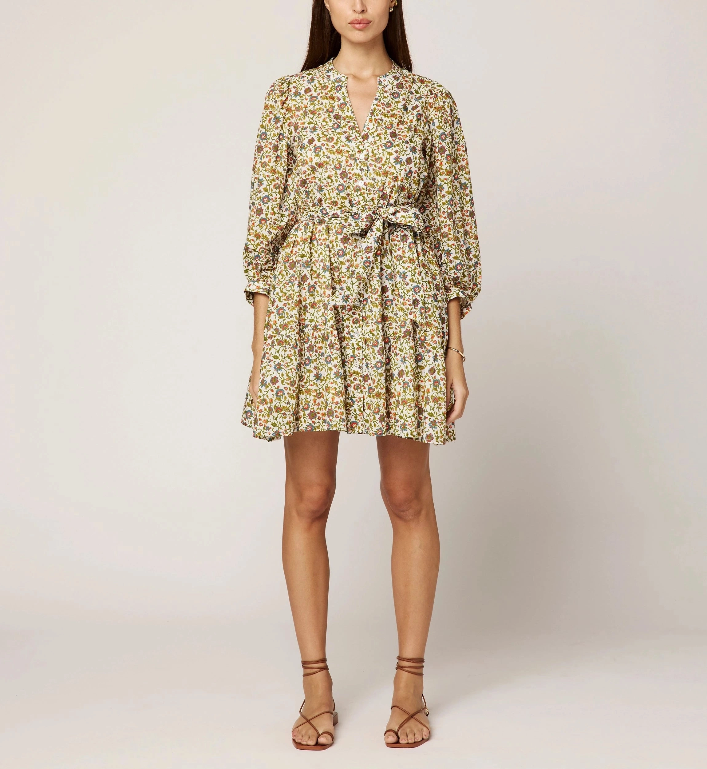 RollUpSleeves Delilah Mini Dress | Viti Flora