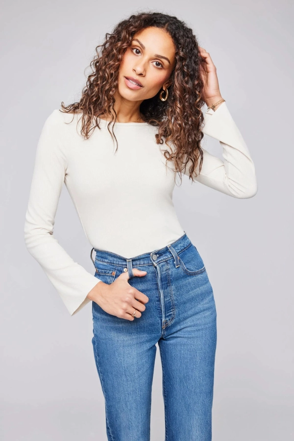 Delilah Top Printed top ArticulatedElbowShaping