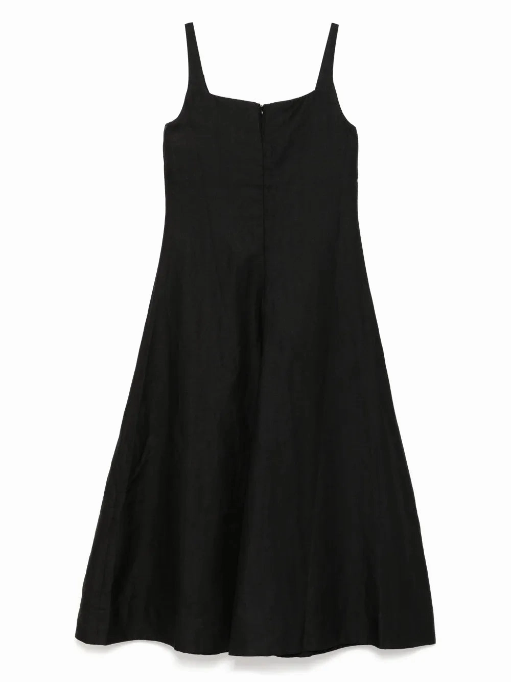 Elegant Blouse Delphi Flared Maxi Dress in Black