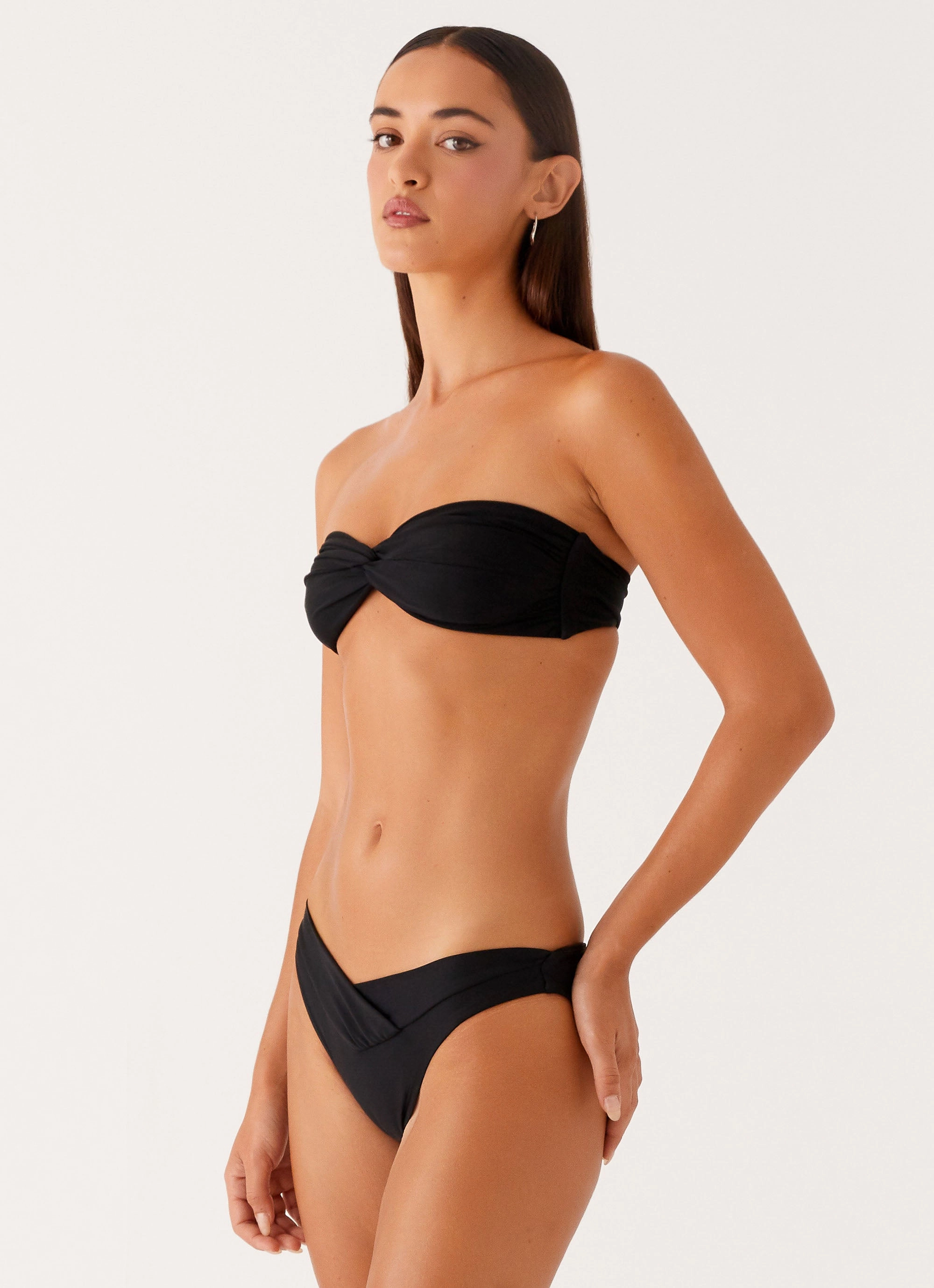 Delta Bikini Bottoms - Black Rub Free Inner Lining
