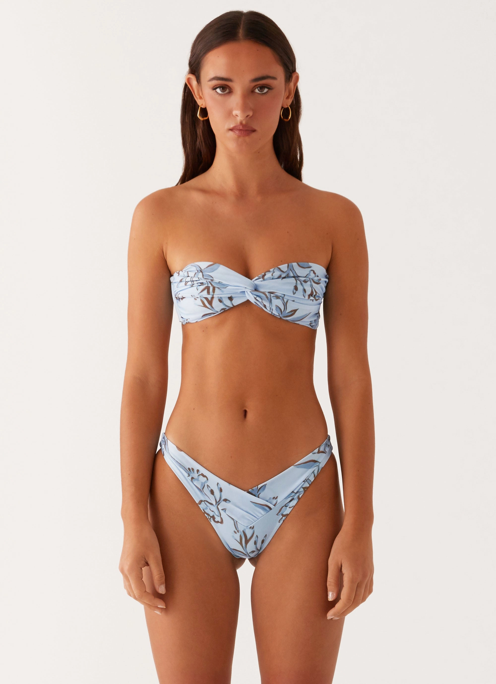 Delta Bikini Bottoms - Blue Floral Print Practical Design