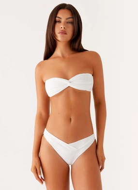 Delta Bikini Bottoms - White Anti Abrasion Seams Summer Ready