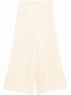 All weather FunctionalZipper Demie Pant in French Butter