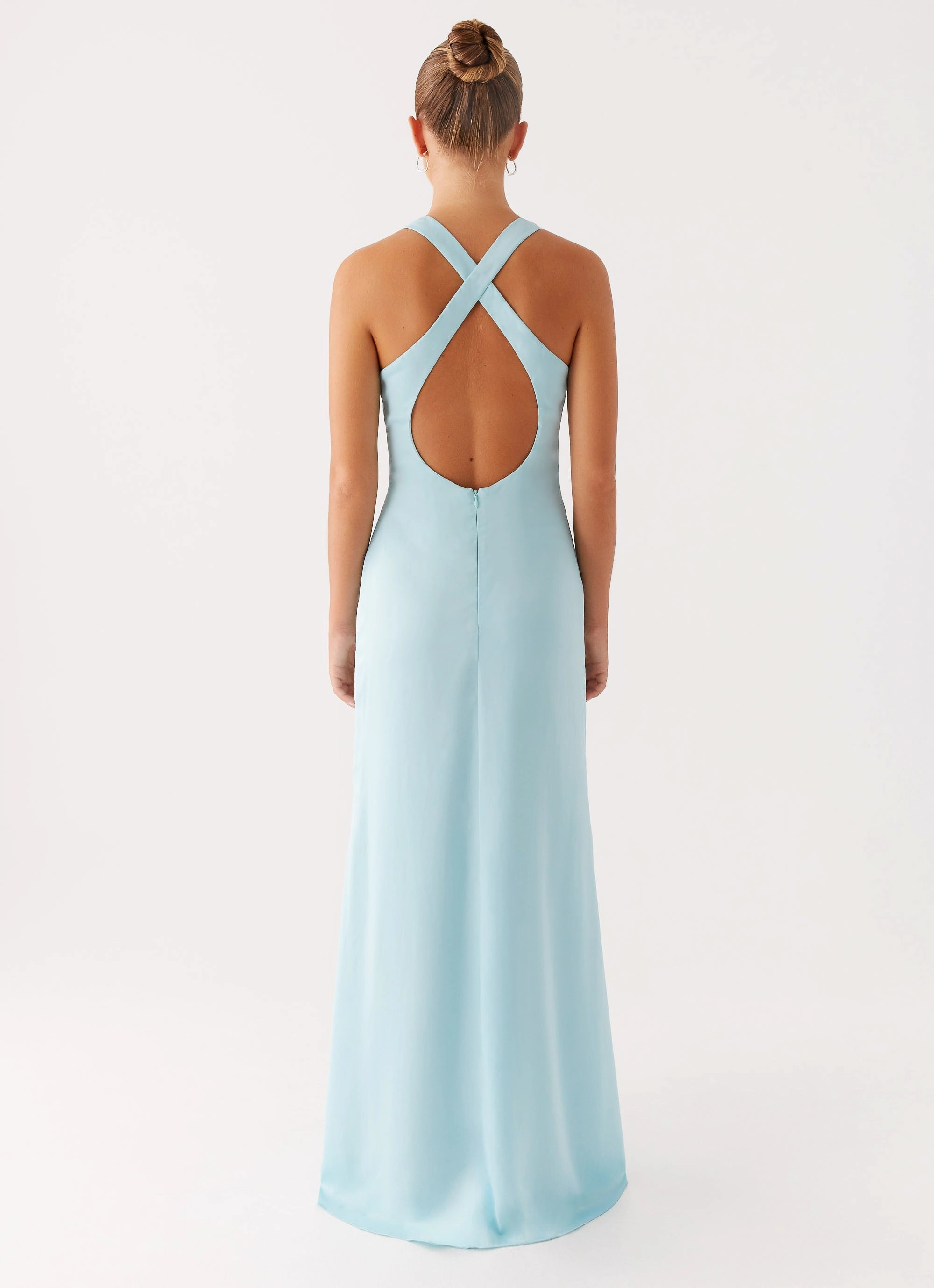 Romance Soul Relaxed Layers Desi Halterneck Maxi Dress - Mint