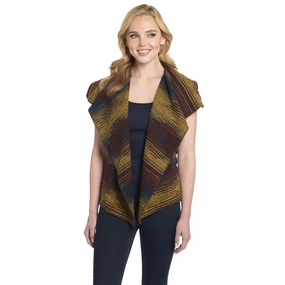 Quick Access Pockets Cripple Creek Womens Open Front Blanket Wrap Stunning Skies 100% Polyester Vest