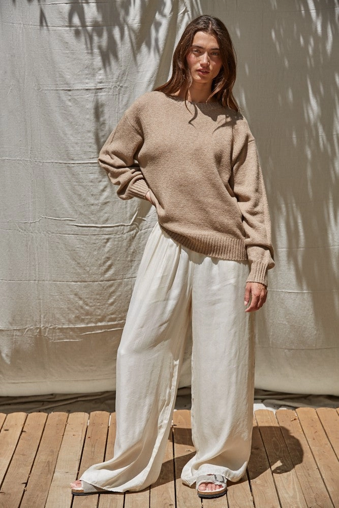 Desiree Pullover Sweater - Mocha WindproofBarrierTechnology