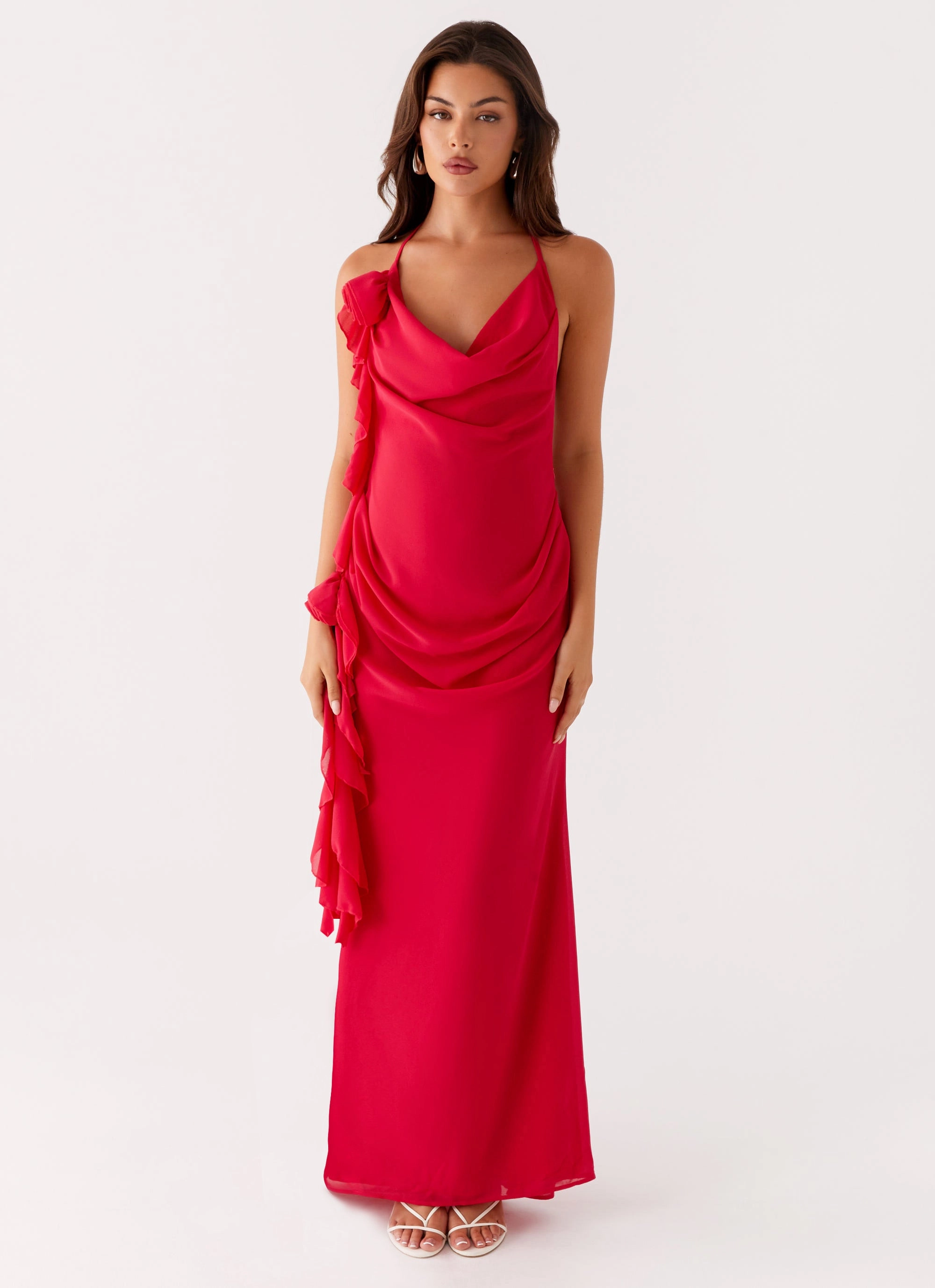Diedre Rose Strappy Maxi Dress - Raspberry All Fit Trend Focused