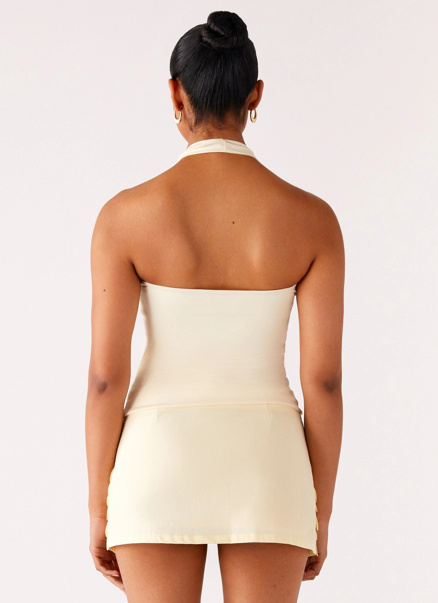 Diego Halter Top - Yellow StainRepellentCoating Basic Tank