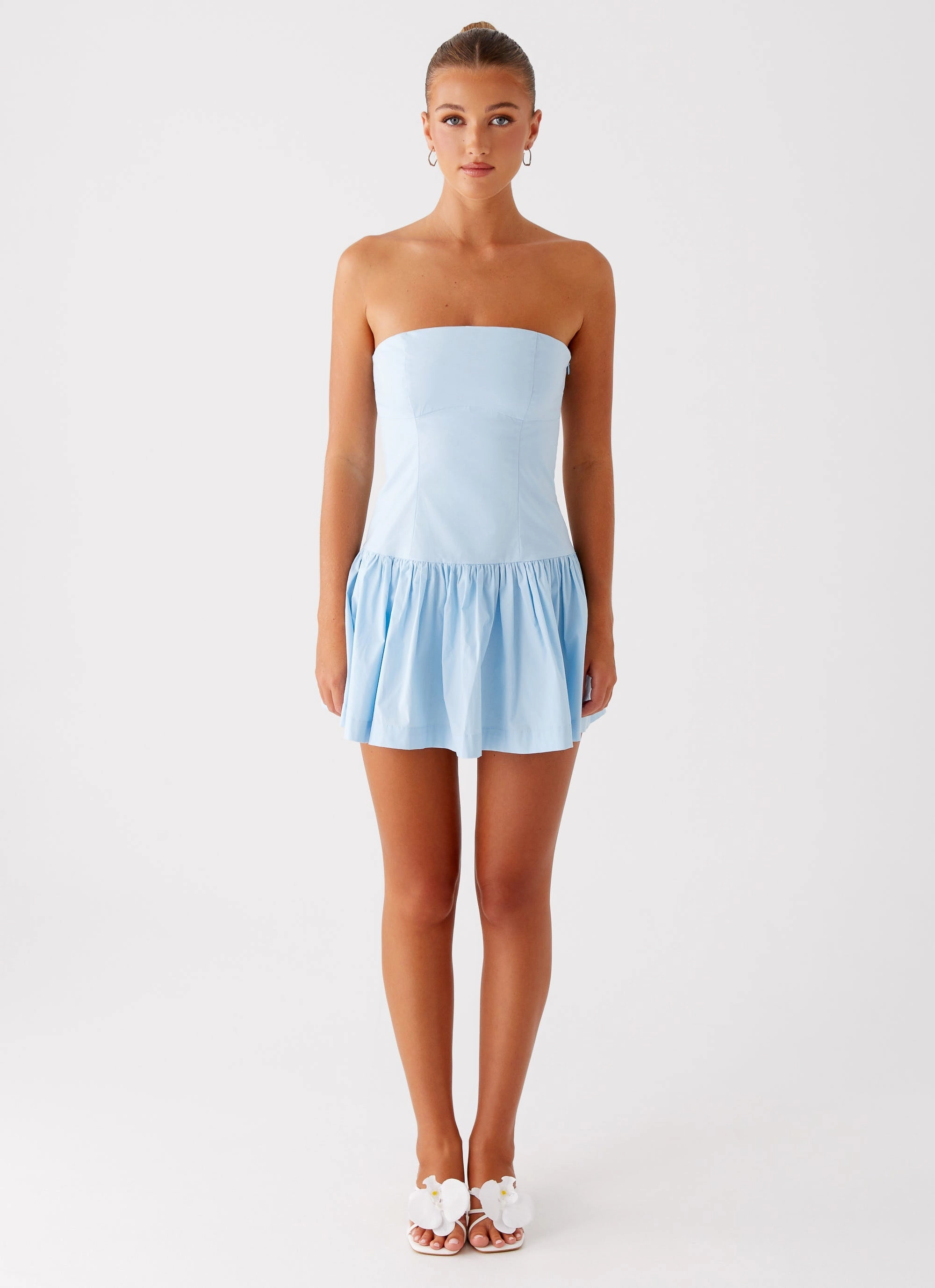 Cotton Touch Riviera Mini Dress - Blue