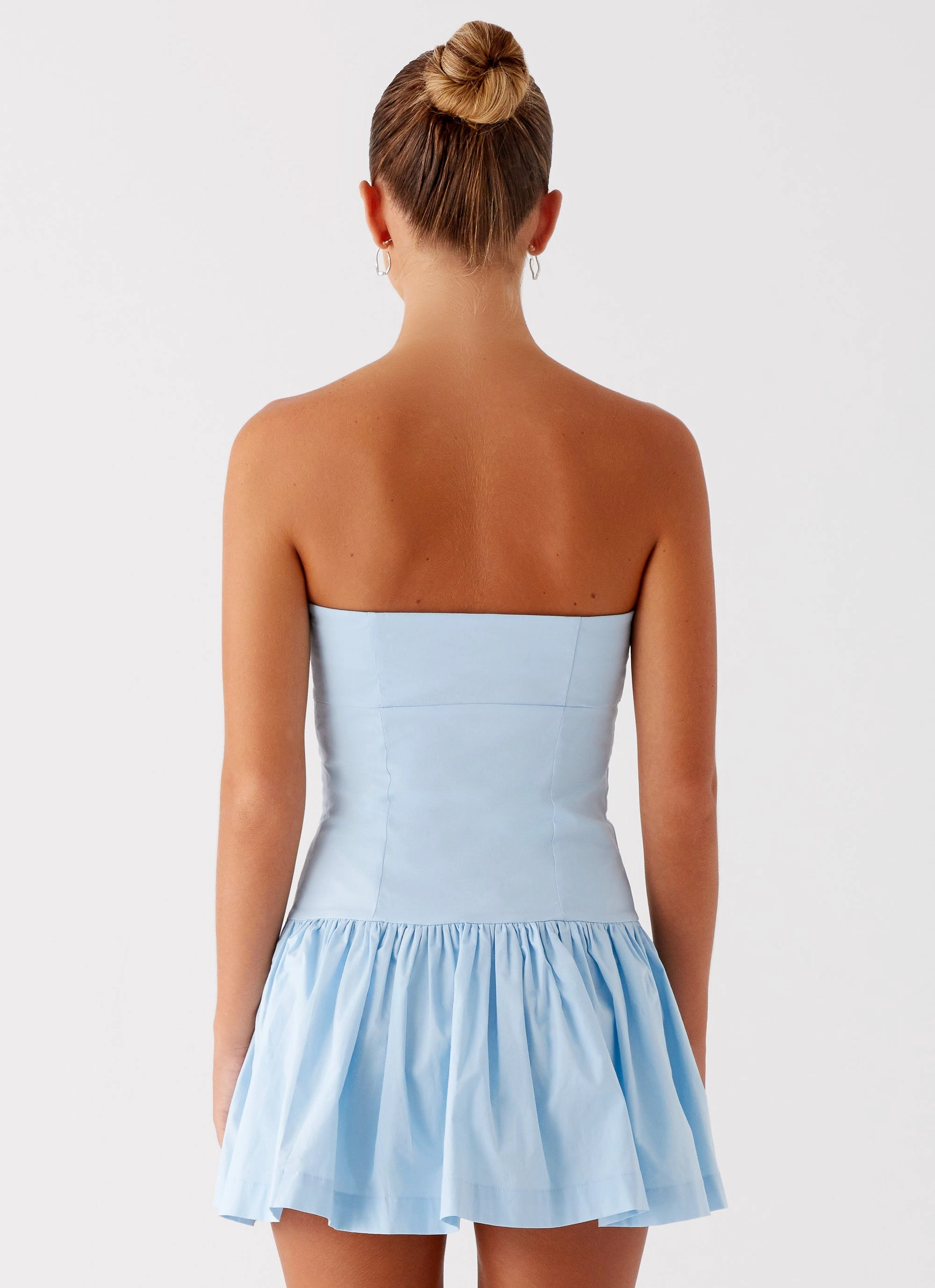 Light Aesthetic Riviera Mini Dress - Blue