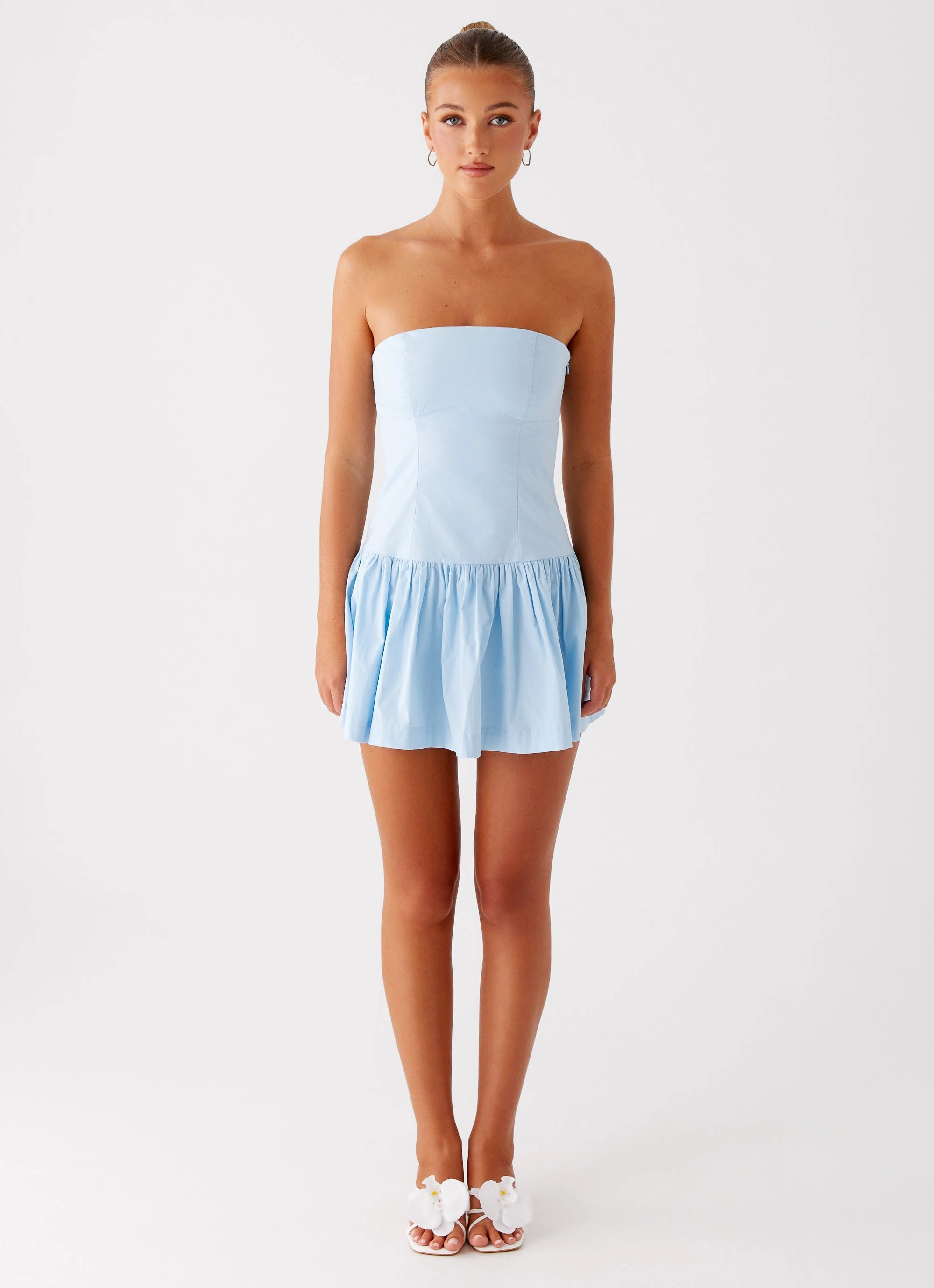 Riviera Mini Dress - Blue Relaxed and Effortless Joy Glow