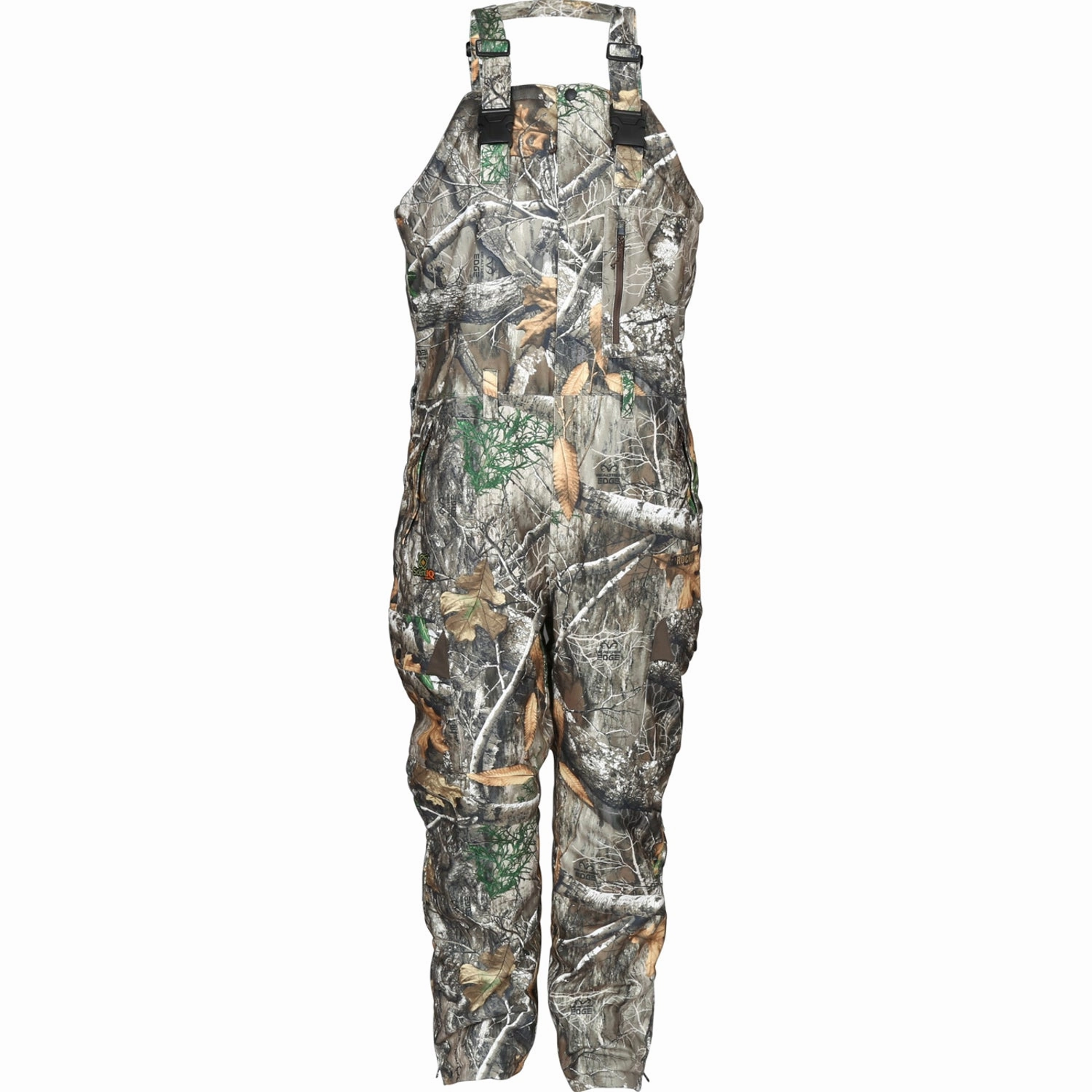 Versatile Styling Layered Collar Design Rocky Mens Stratum Insulated Waterproof Realtree Edge Polyester Bib Overall