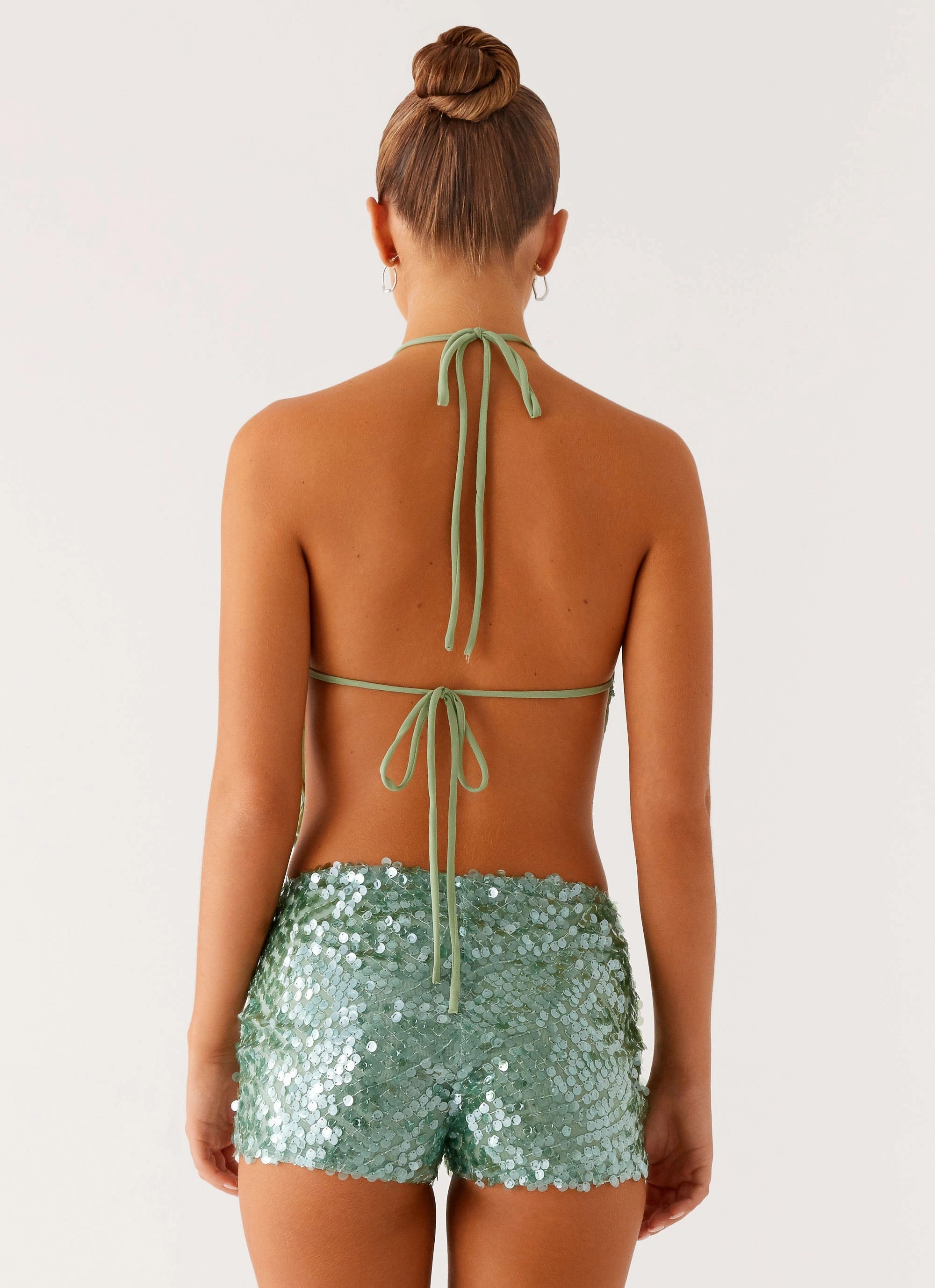 Light material Jonti Halterneck Top - Mint