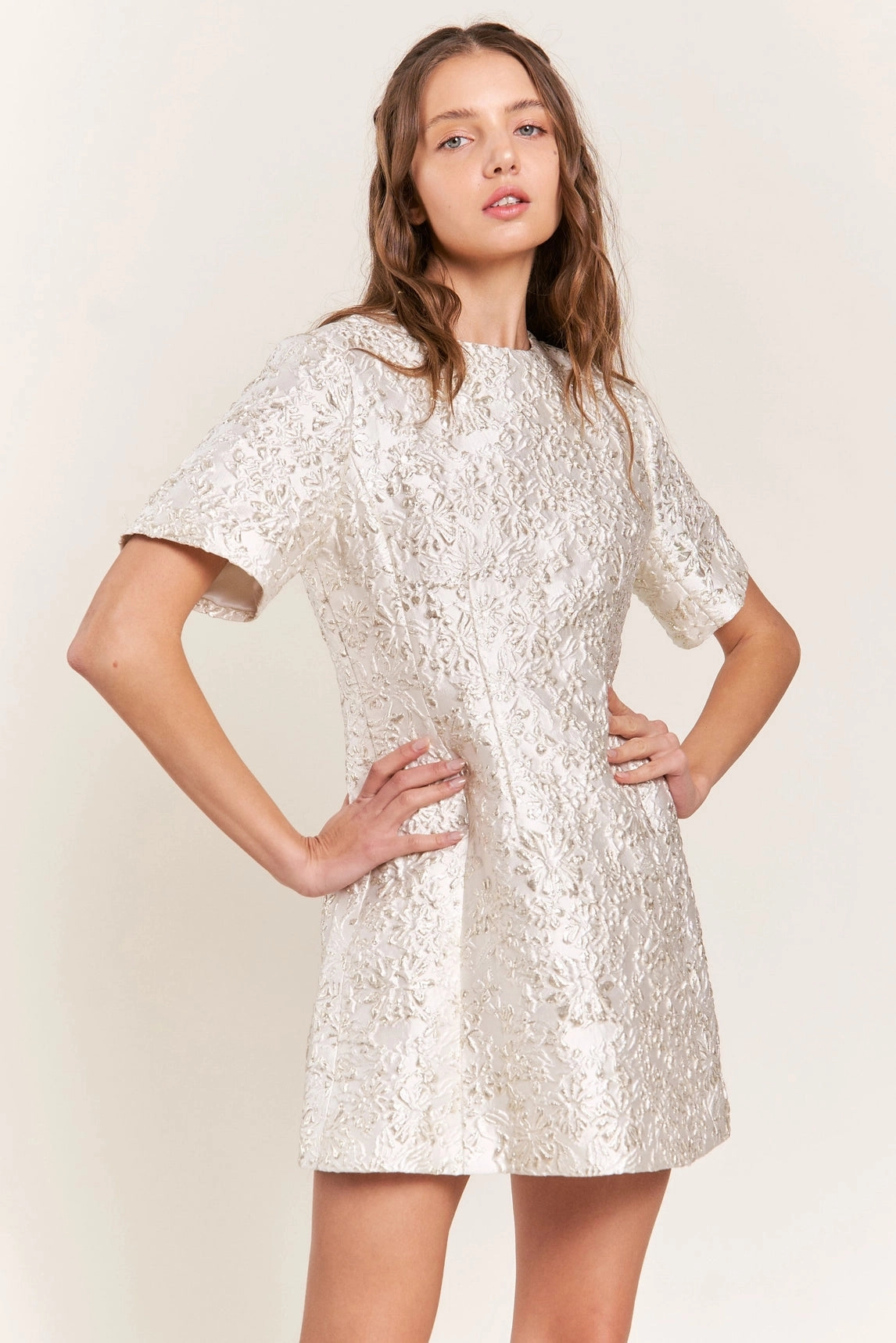 Sydney Mini Dress - White Flattering Drape
