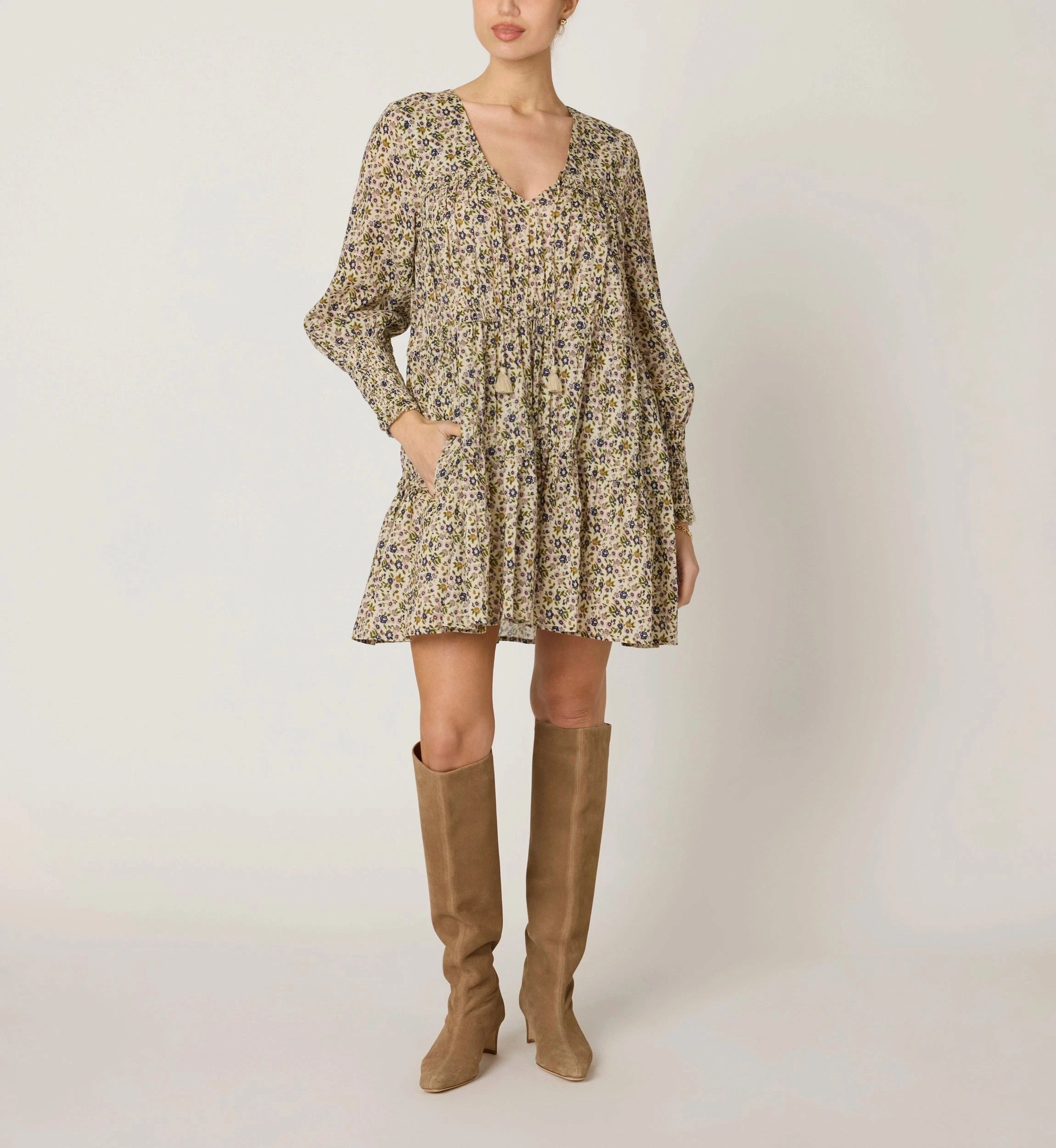 Timeless office dress Raquel Mini Dress | Eloisa Floral