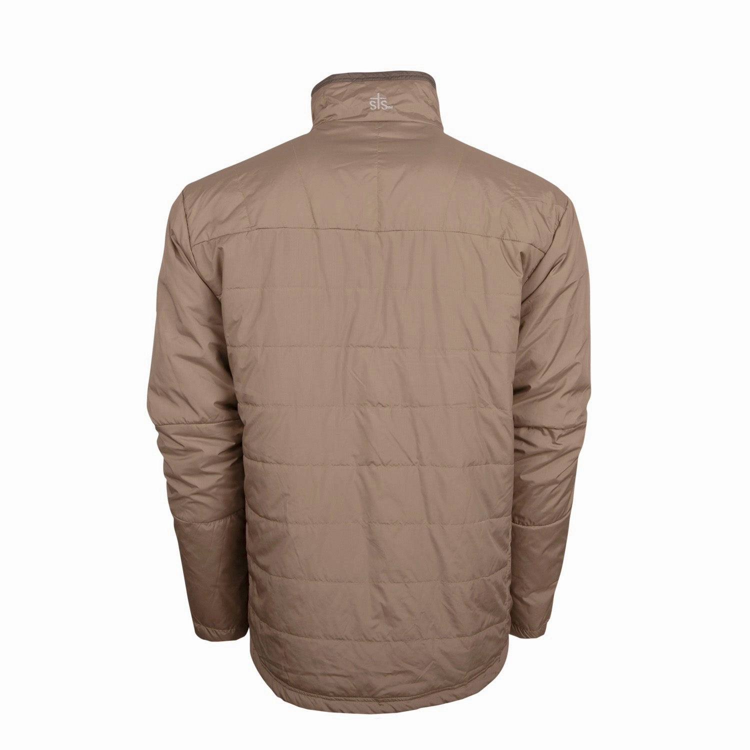 STS Ranchwear Mens Sterling Khaki/Olive 100% Polyester Softshell Jacket On Duty Layer Fleece Inside