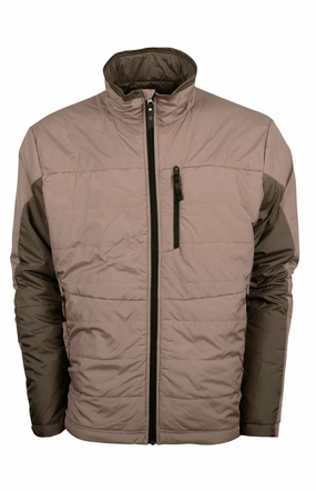 Multi Pocket Design STS Ranchwear Mens Sterling Khaki/Olive 100% Polyester Softshell Jacket