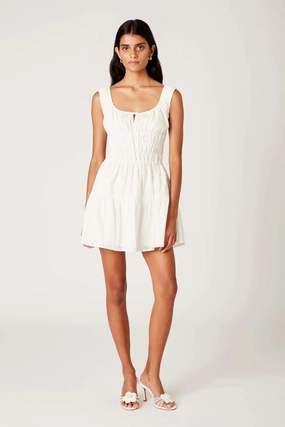 Daily Option Full Coverage Salt Dress - White