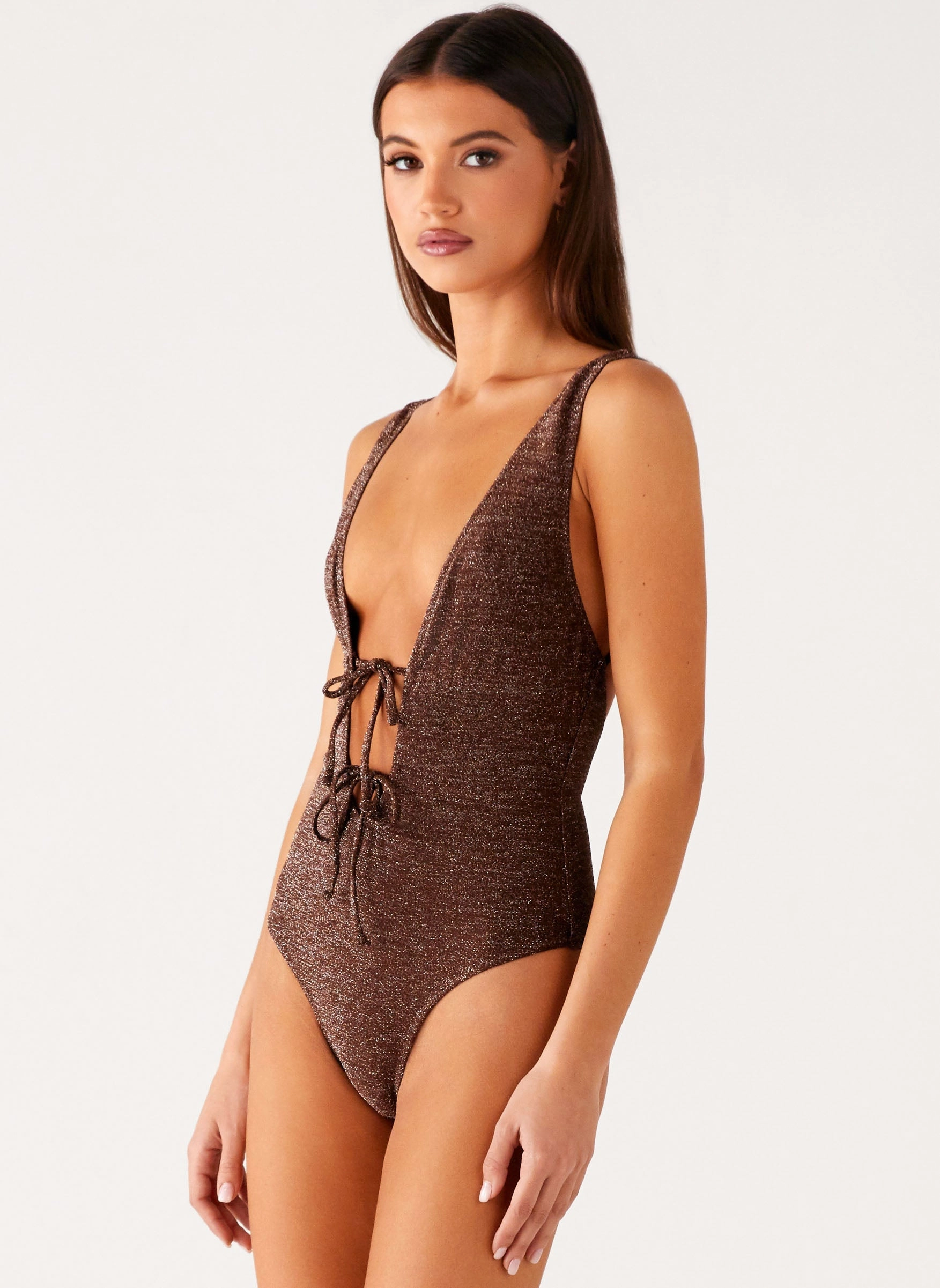 Drifter One Piece Swimsuit - Chocolate Resort Swim Resort Collection