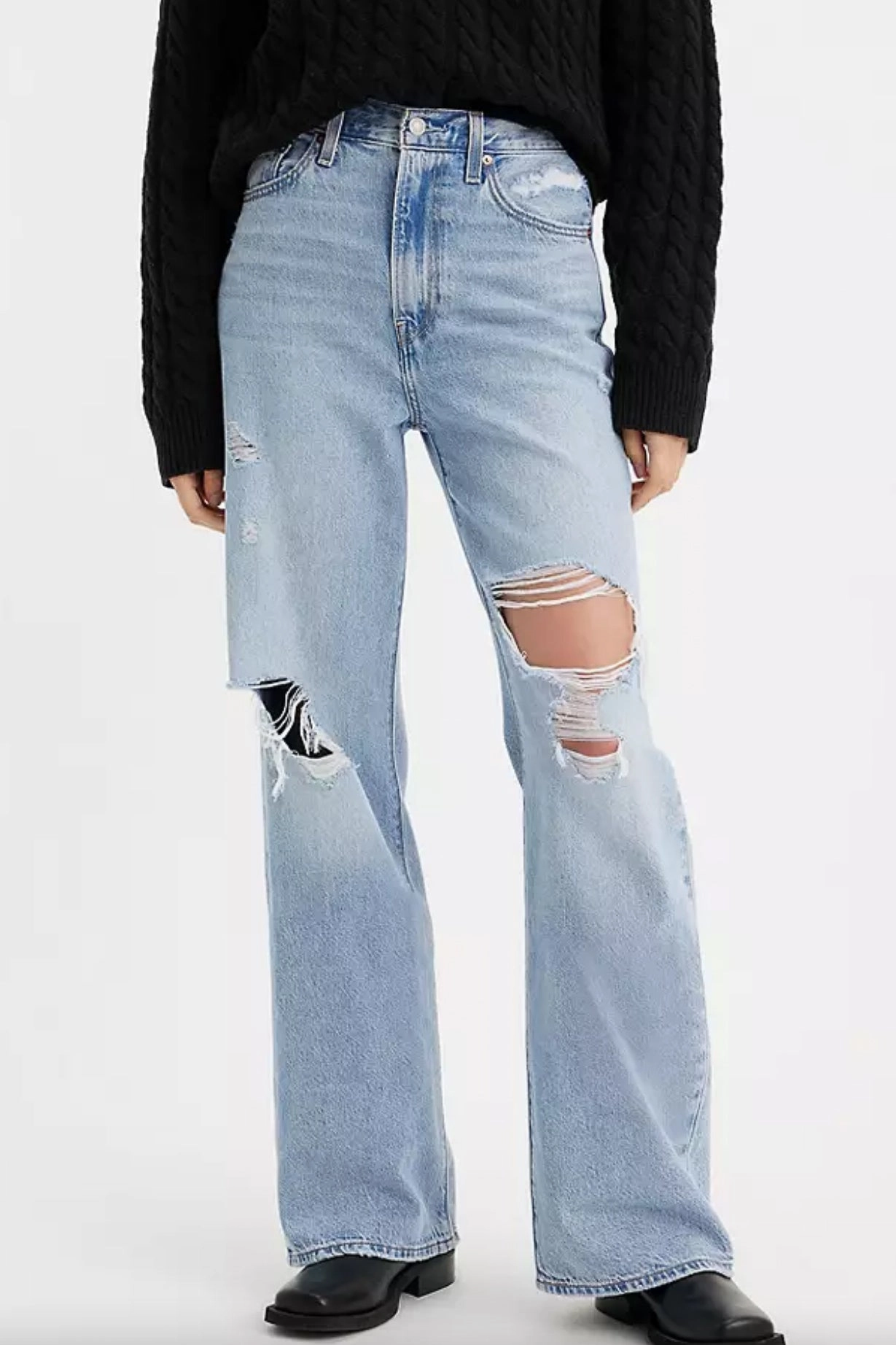 Seamless construction Levi's Ribcage Wide Leg Women's Jeans