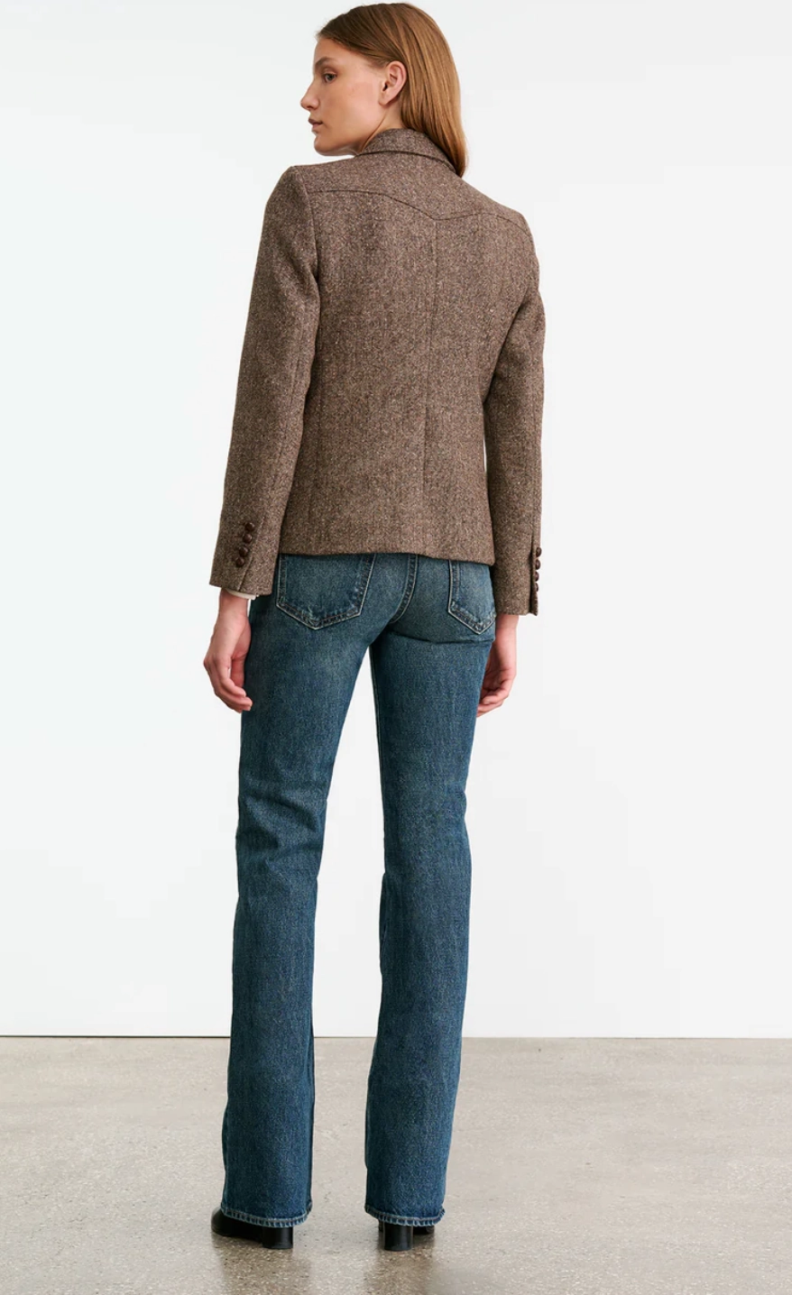 Temperature control Thermal Insulation Lyon Jacket in Brown Donegal