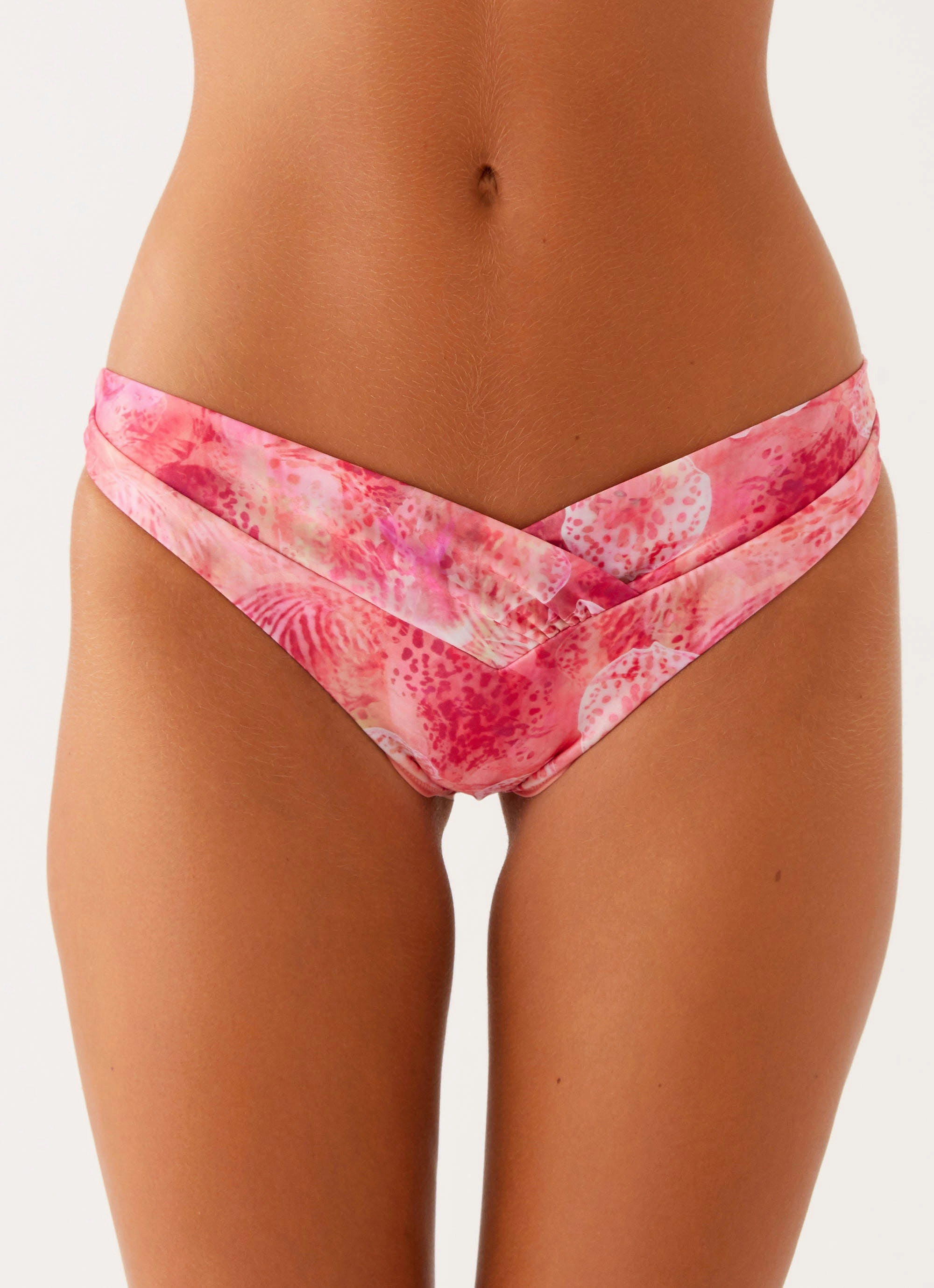 Chic Appeal Delta Bikini Bottoms - Flamingo Fling
