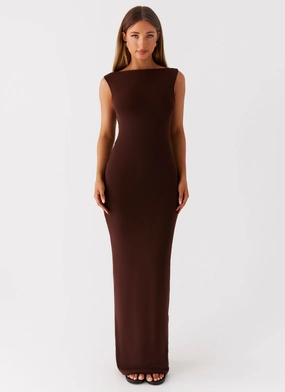 Earthbound Muse Maxi Dress - Chocolate everyday staple Comfort and style