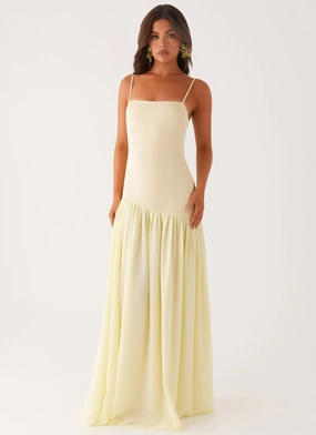 Asteria Maxi Dress - Yellow Festival-Ready