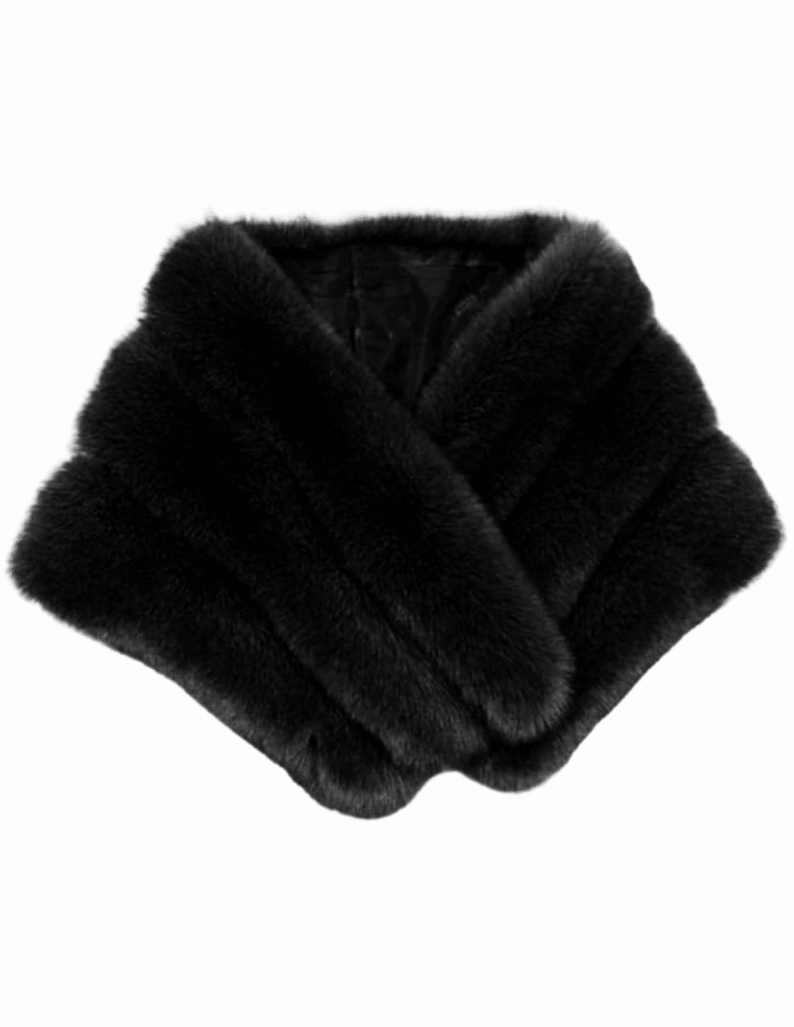 Fleur de Cam??lia Fox Fur Shawl Taped Seams