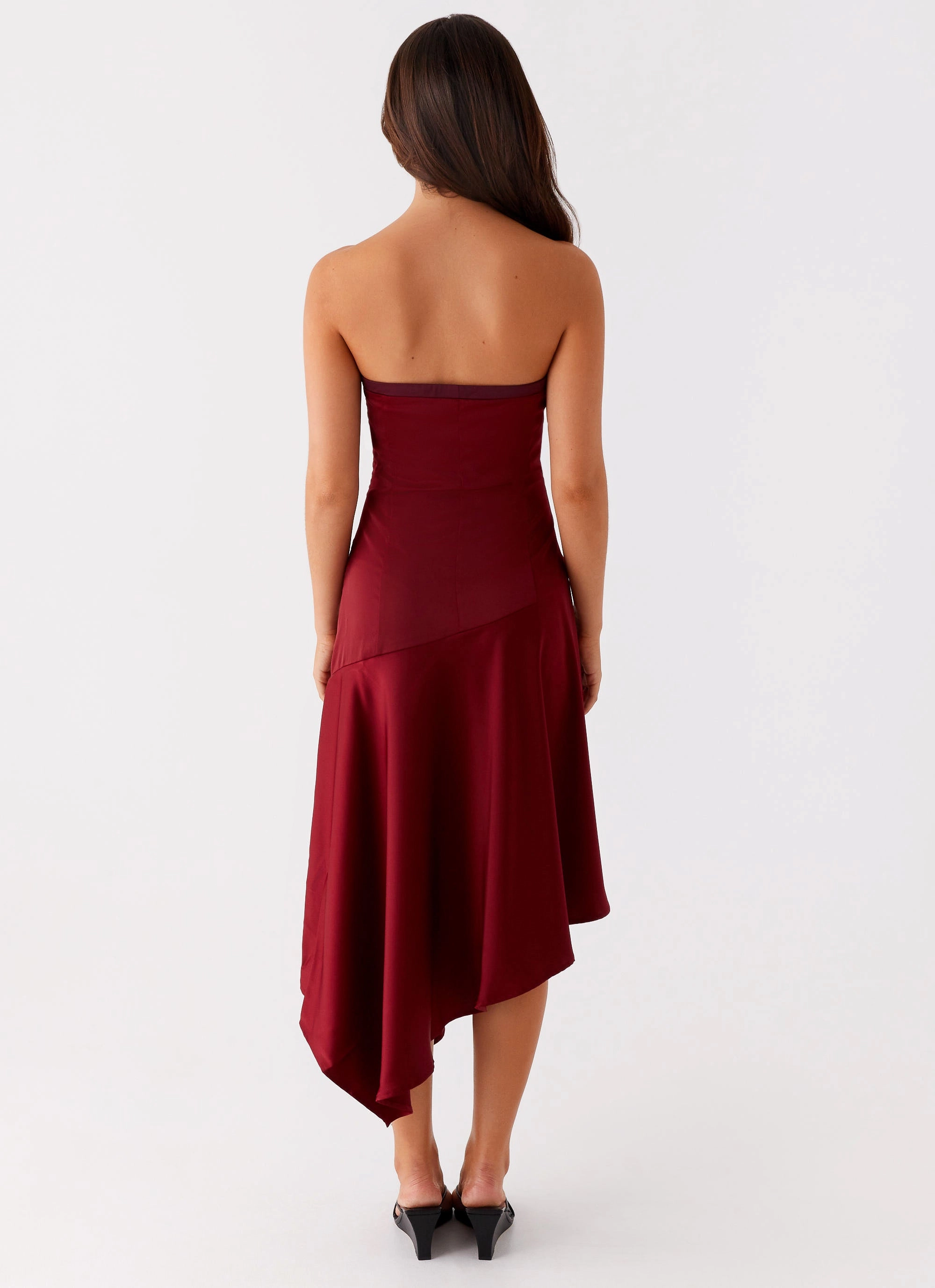 Bodycon-Fit Matisse Midi Dress - Red