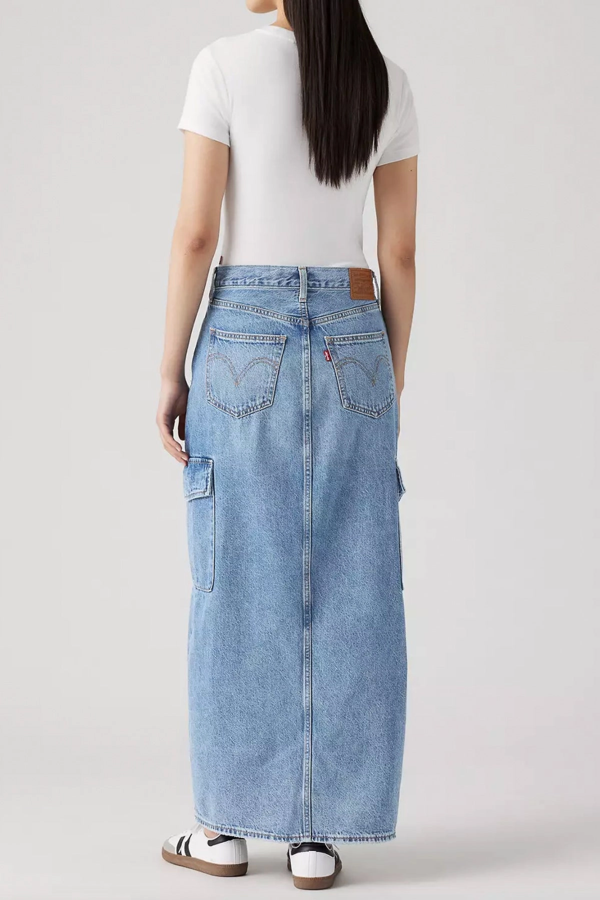 SoftTouchBrushedInterior Levi's Ankle Column Cargo Skirt
