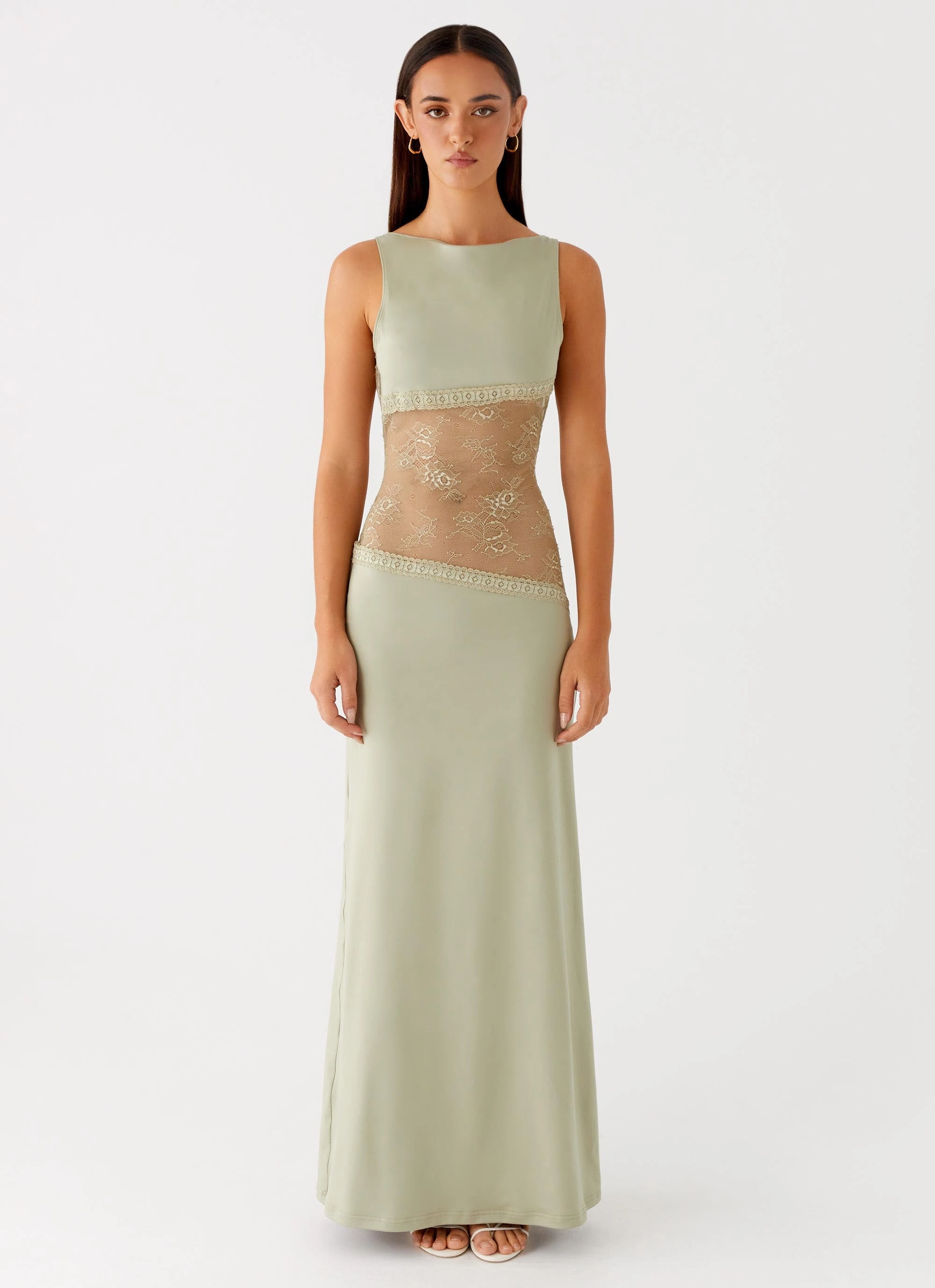 Lucinda Maxi Dress - Sage Luxe Fit