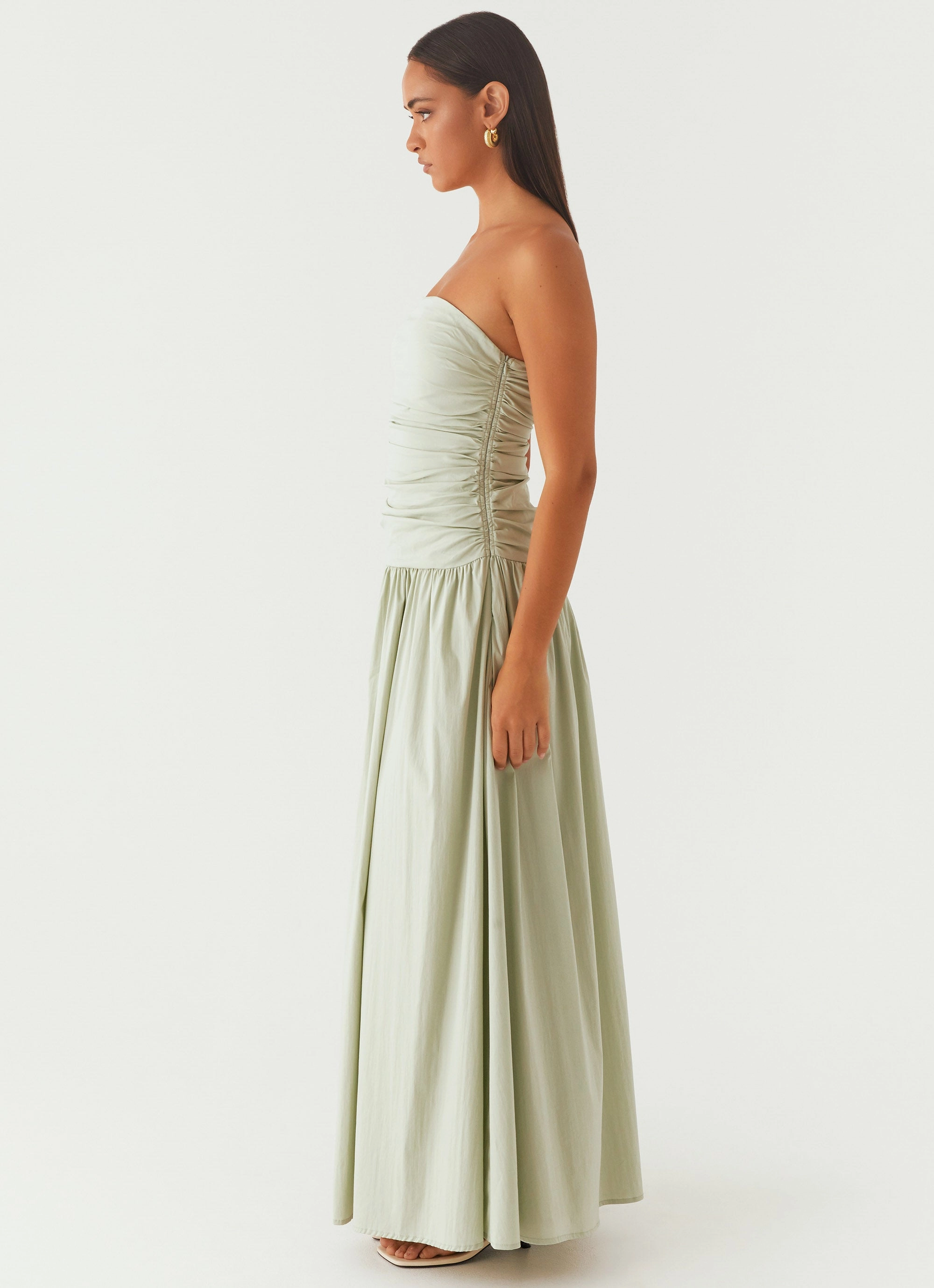 soft elegance Carmel Maxi Dress - Sage