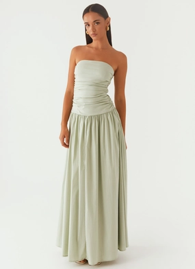 Breathable Fit Carmel Maxi Dress - Sage