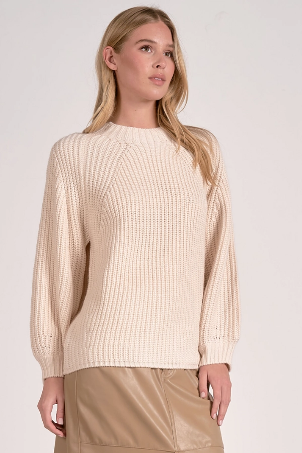 Ribbed Knit Cozy Sweater Fashion Statement