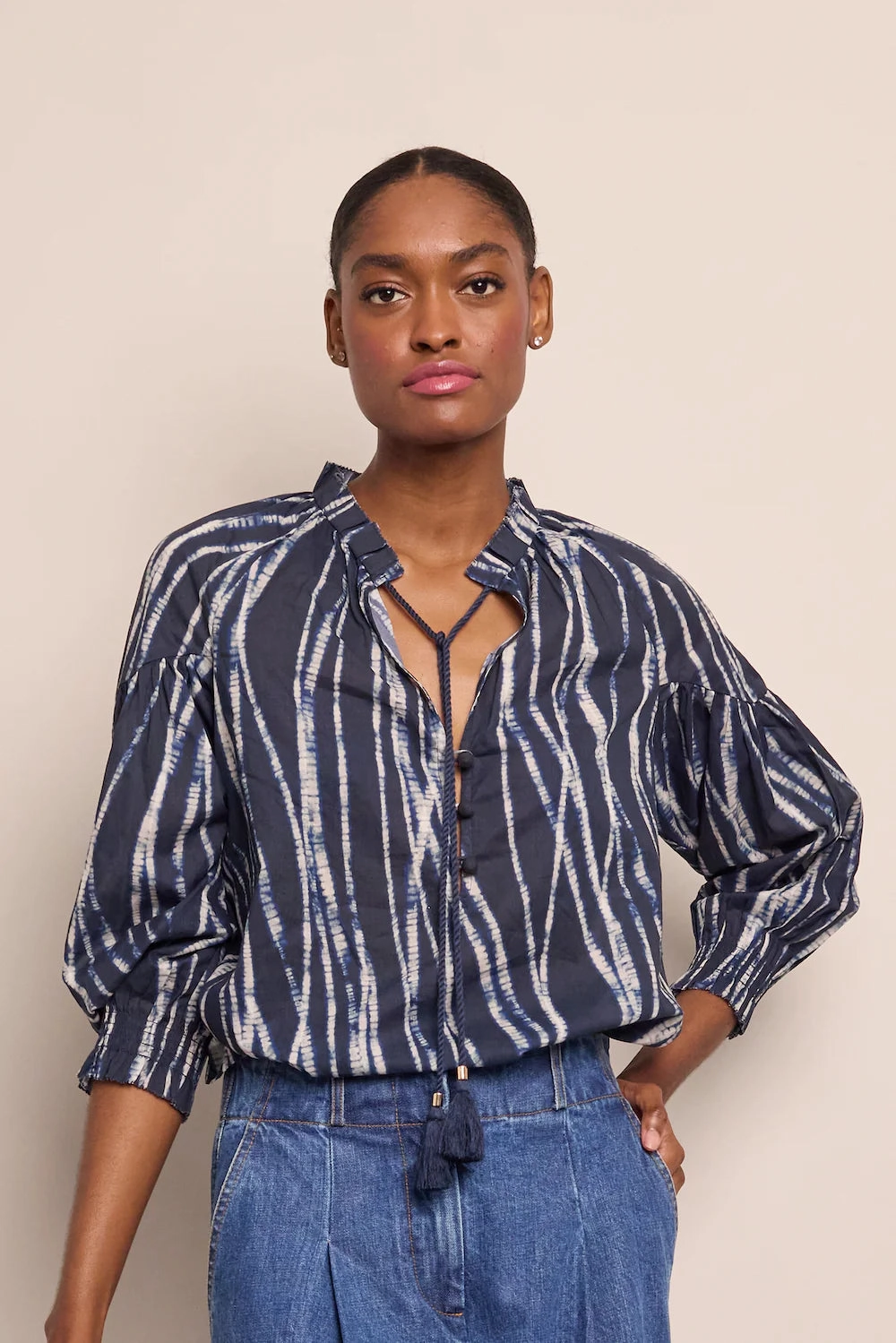 Comfortable clothing Aramis Top in Avalon Evening Blue