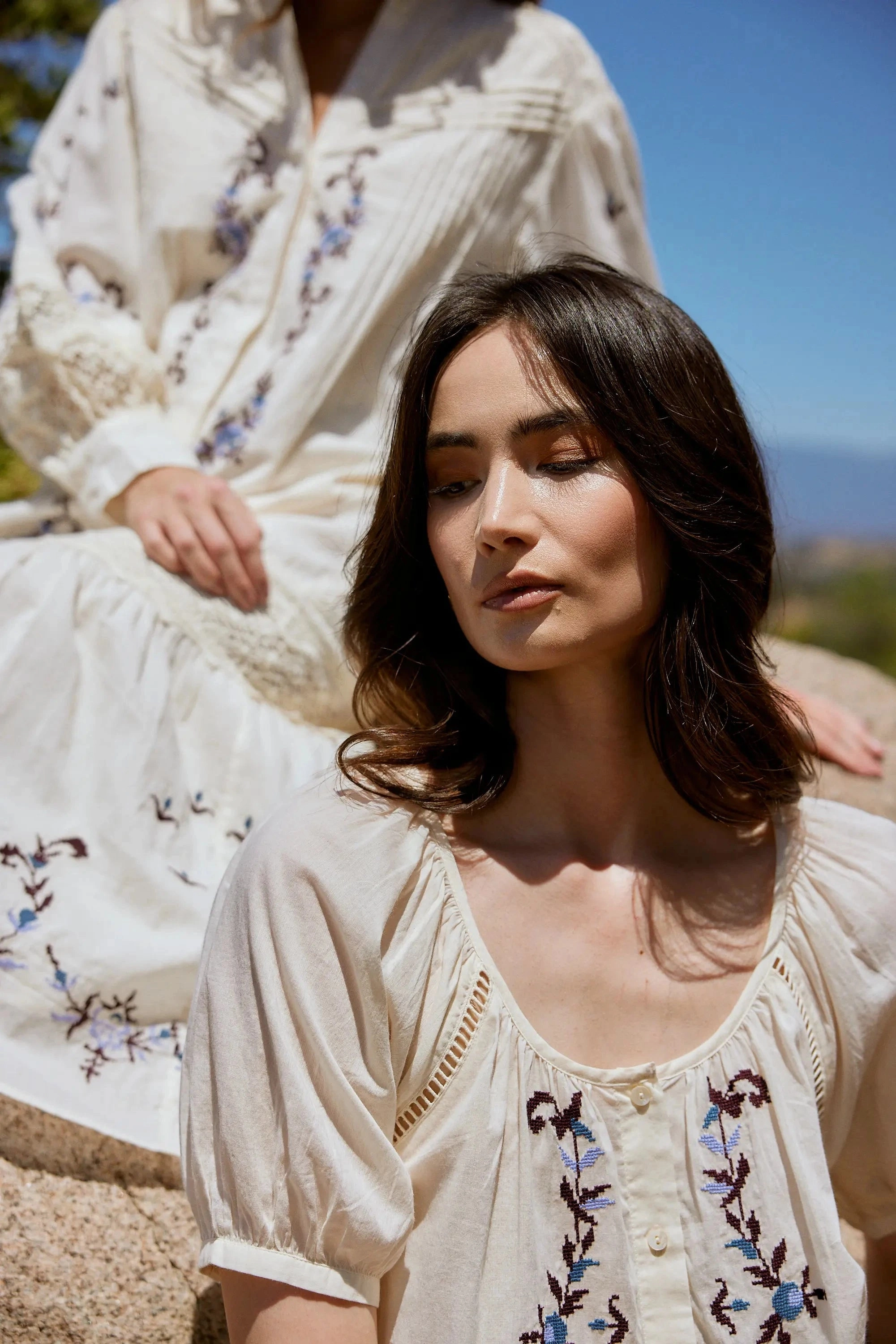 TactileWeave Adeline Blouse | Ivory