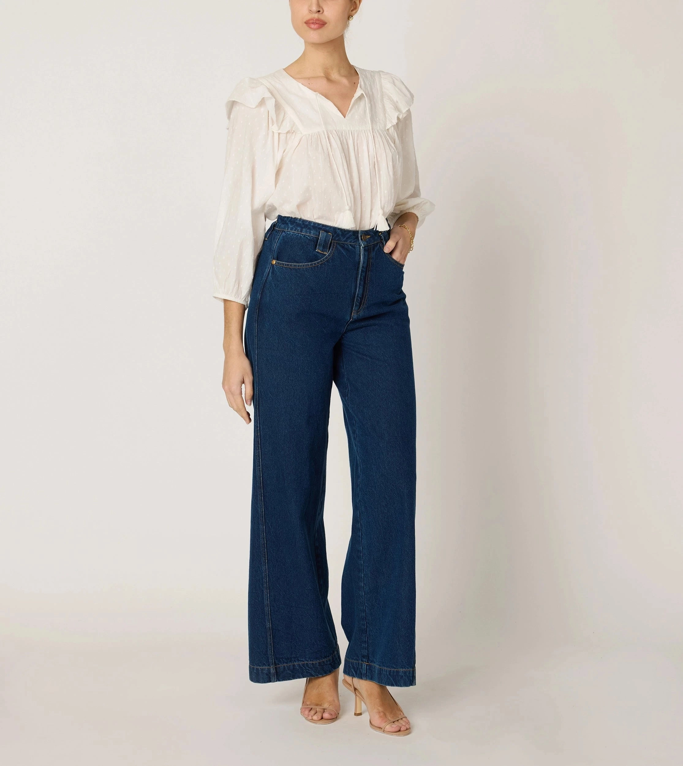 LayeredPanel Lina Blouse | Ivory