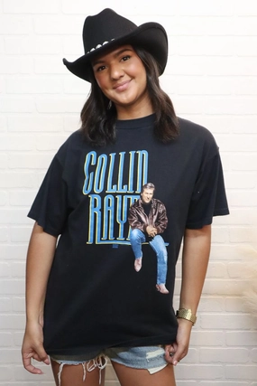 Collin Raye Vintage Tee Flowing Design Water Repellent Finish