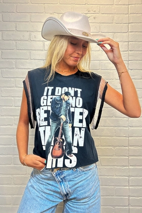 Lee Brice Double-Sided Chain Tank Sustainable Production Methods Hidden Button Placket