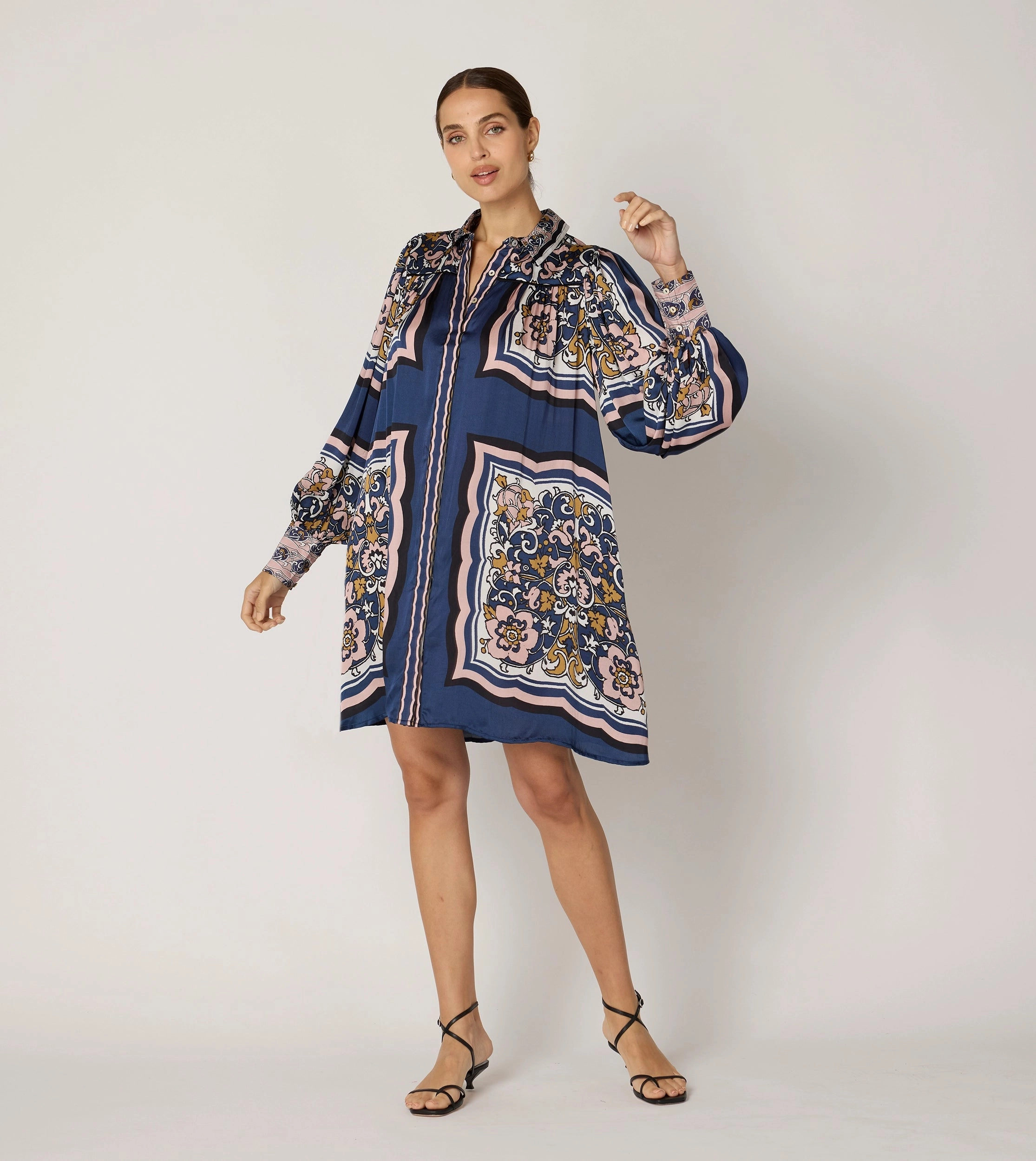 Resilient Elasticity FlexFit Technology Charisma Mini Dress | Floral Anise