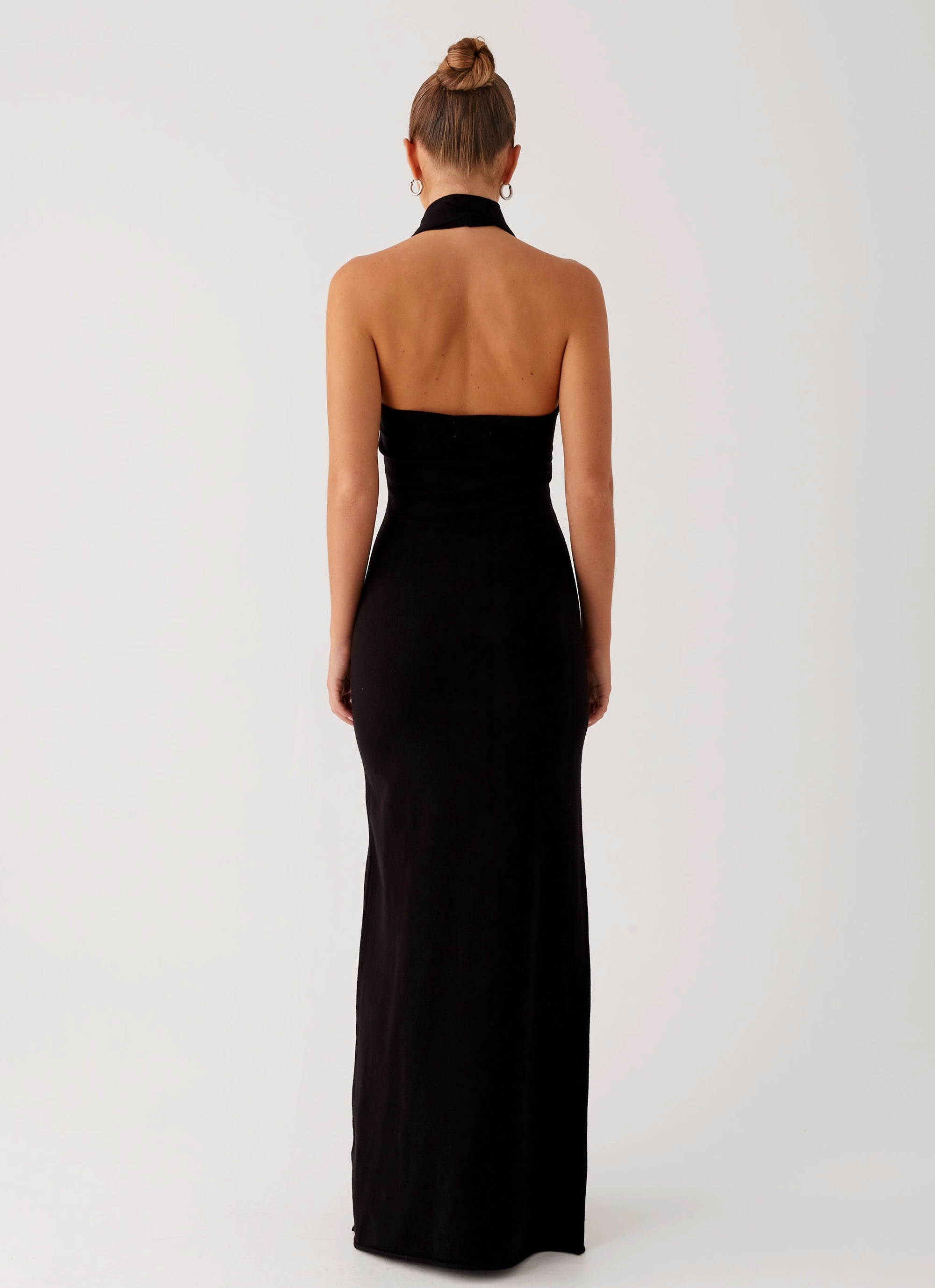Soft Contour Cozy Wear Eddie Knit Maxi Dress - Black