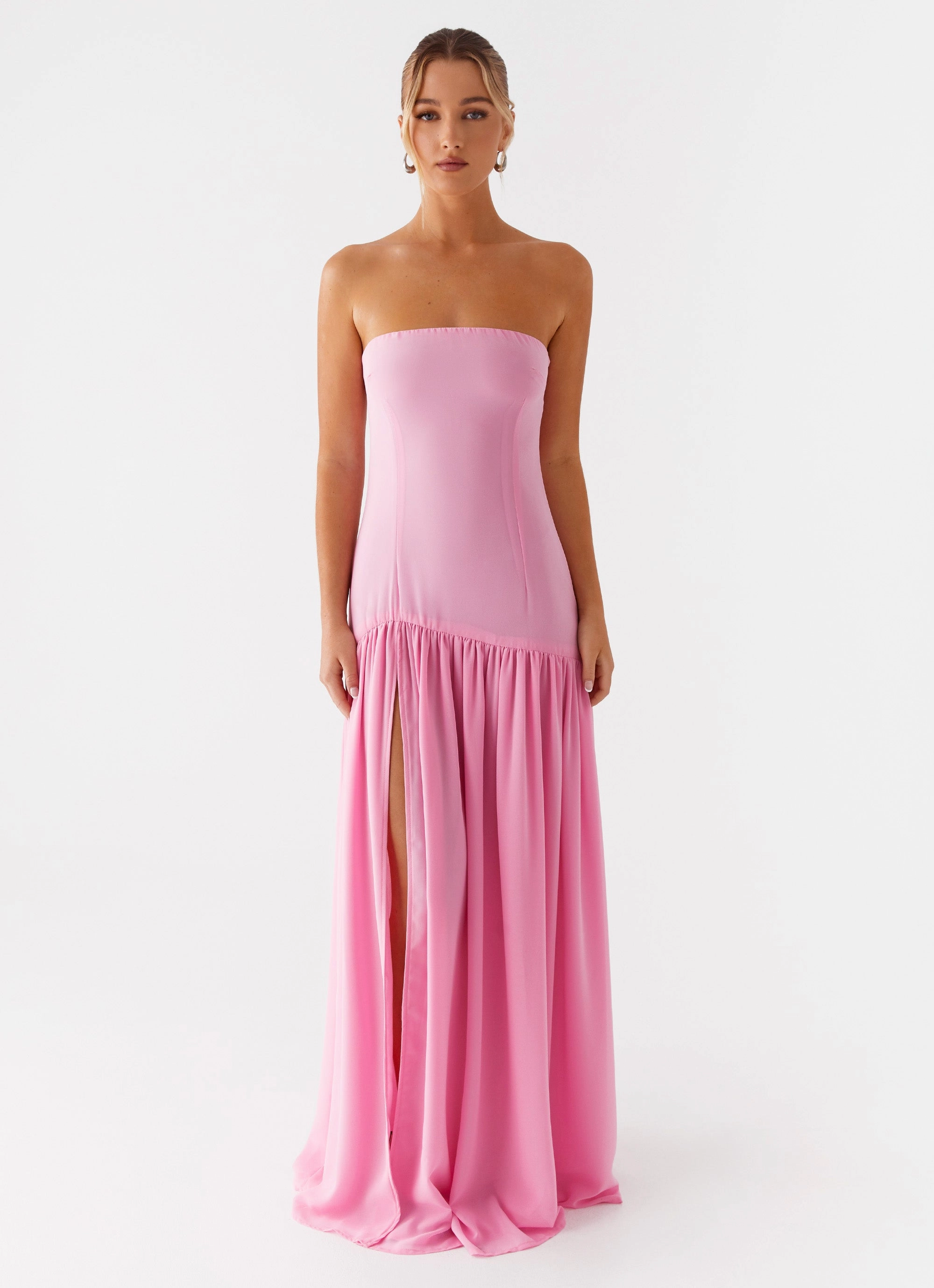 Eden Strapless Maxi Dress - Pink ReversibleStyle Sharp Style