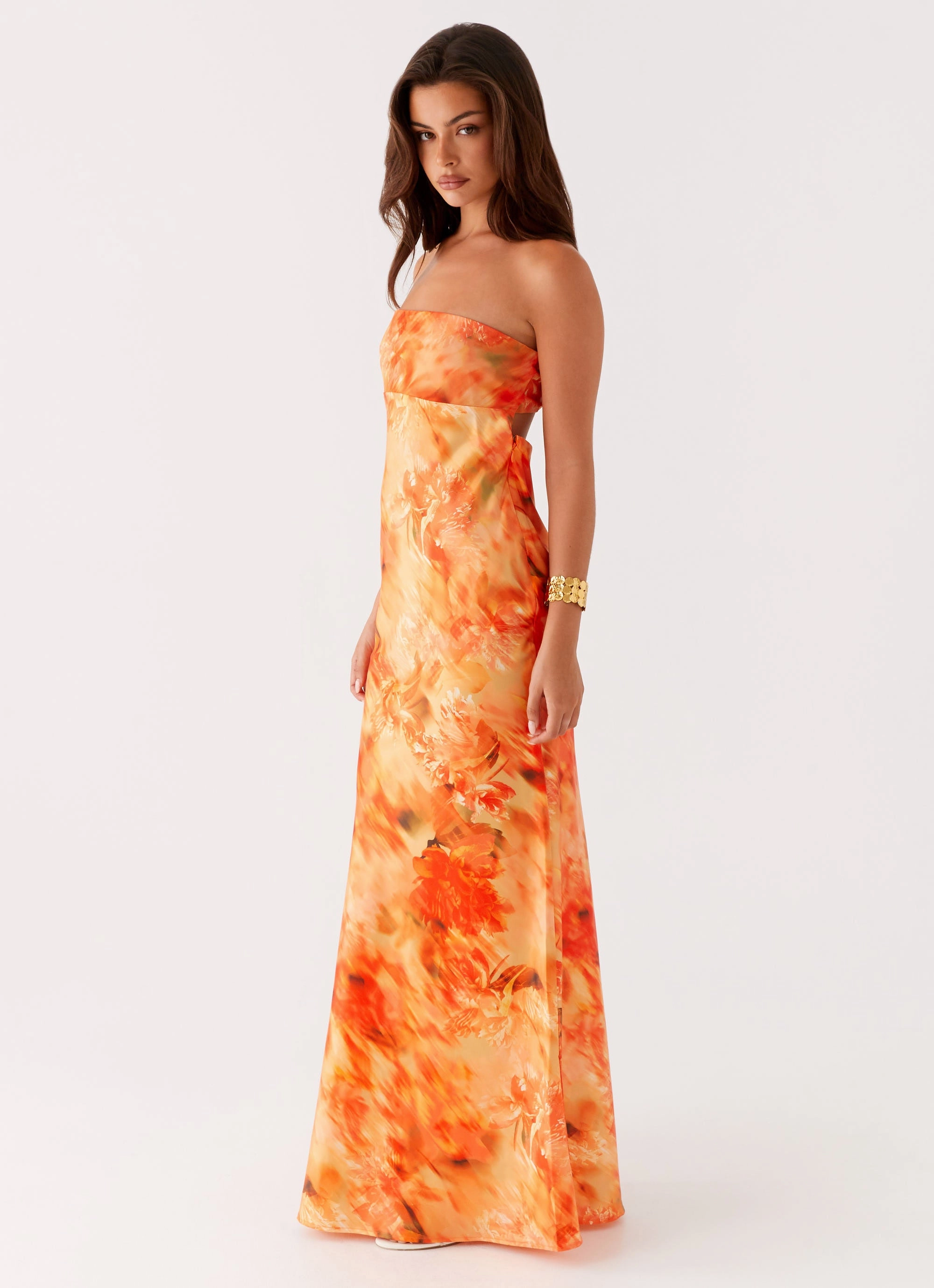 Season Ready Carmen Maxi Dress - Sunset Floral