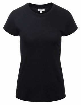 L'Agence Ressi Crew Neck Tee Soft and Cozy Bold and Comfortable