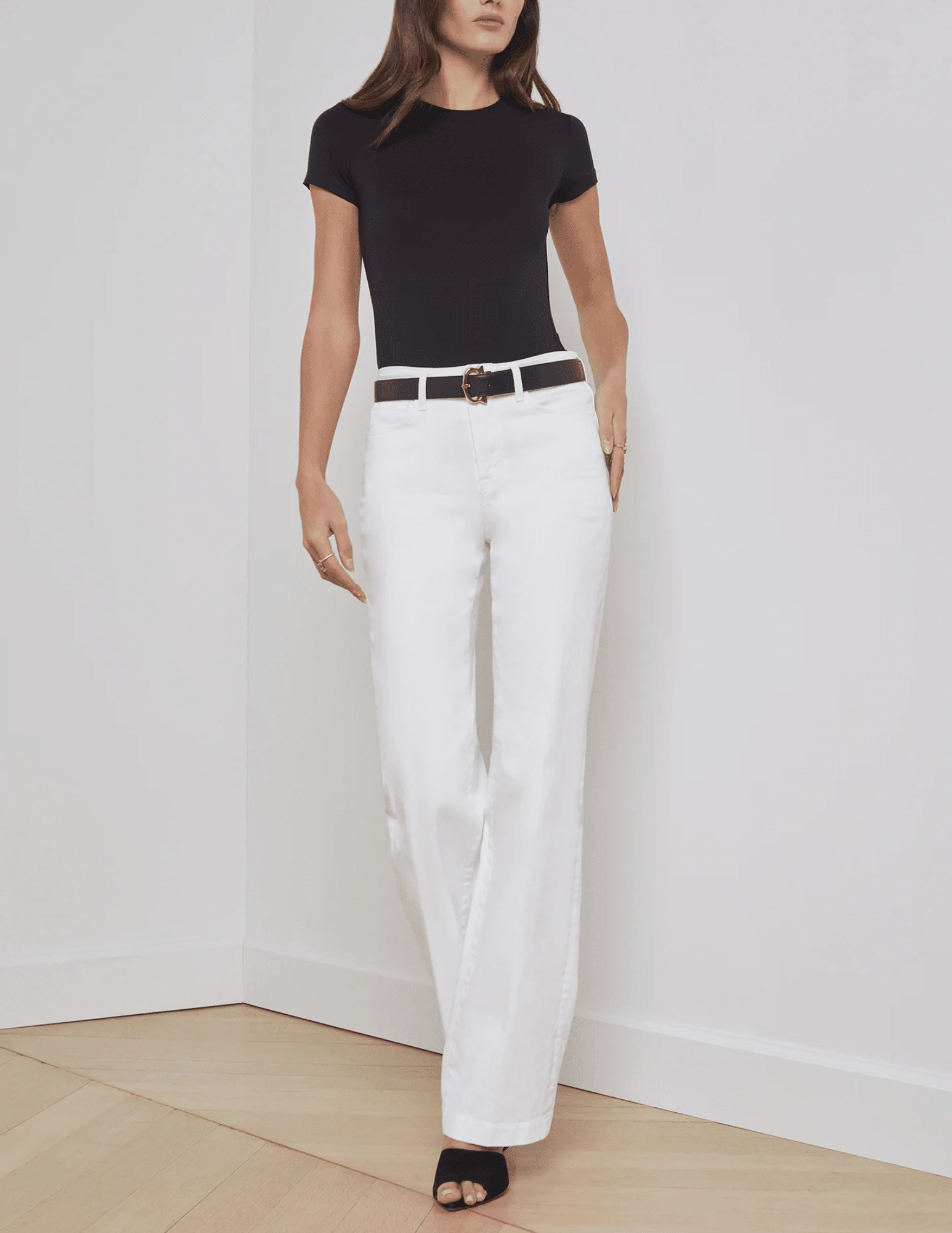 L'Agence Ressi Crew Neck Tee snag resistant Functional Style